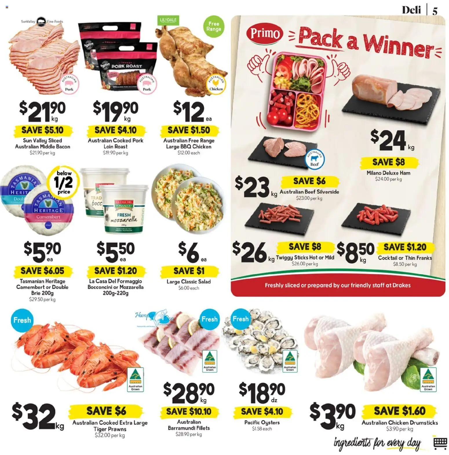 Drakes catalogue - valid from 21.01.2026 | Page: 5 | Products: Bacon, Ham, Beef, Oysters