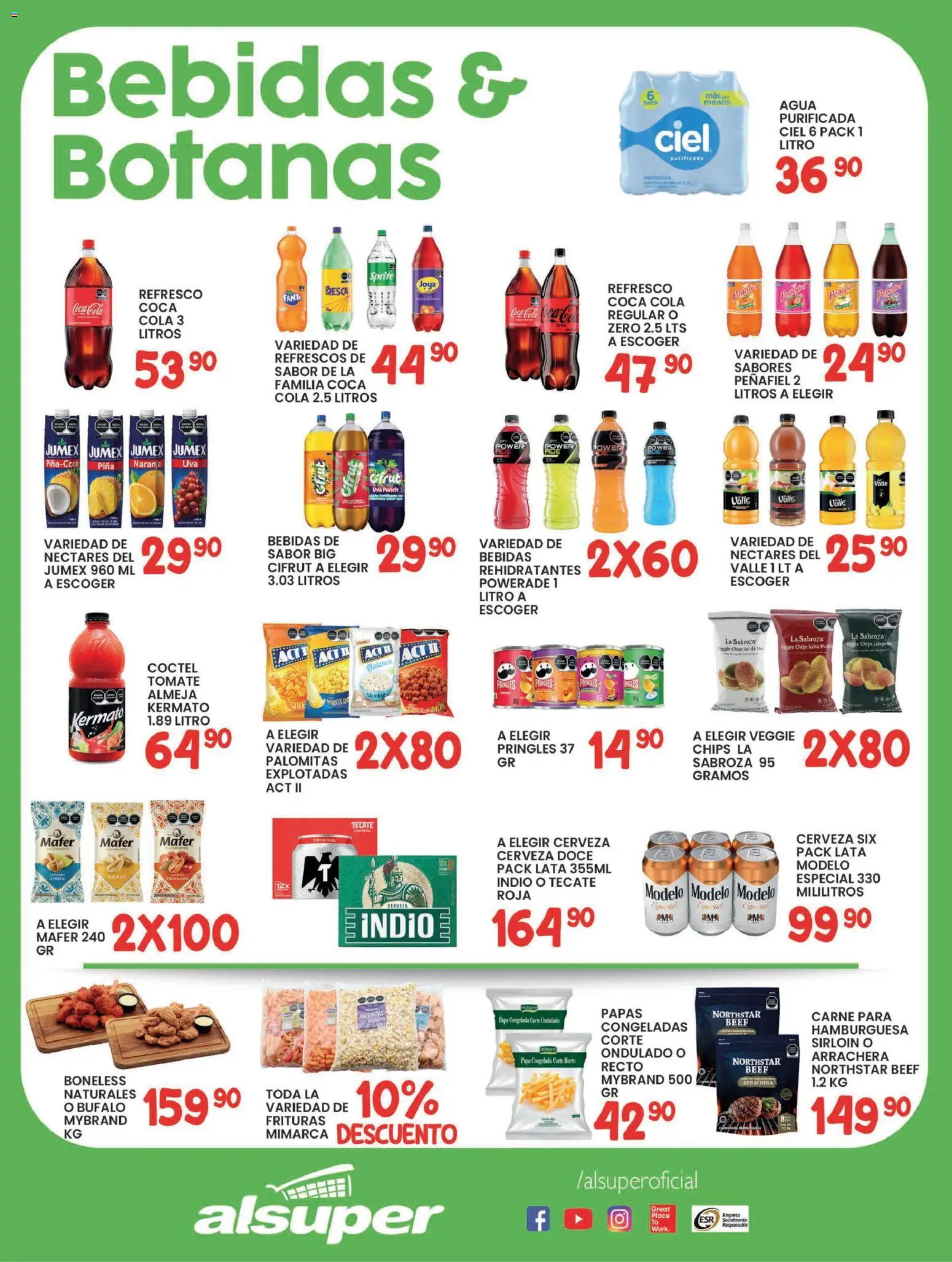 Nuevas ofertas de Alsuper válidas en toda la República Mexicana desde el 20.01.2026. ¡Encuentra las mejores ofertas en Alsuper folleto Saltillo! | Página: 3 | Productos: Refresco, Tomate, Limón, Piña
