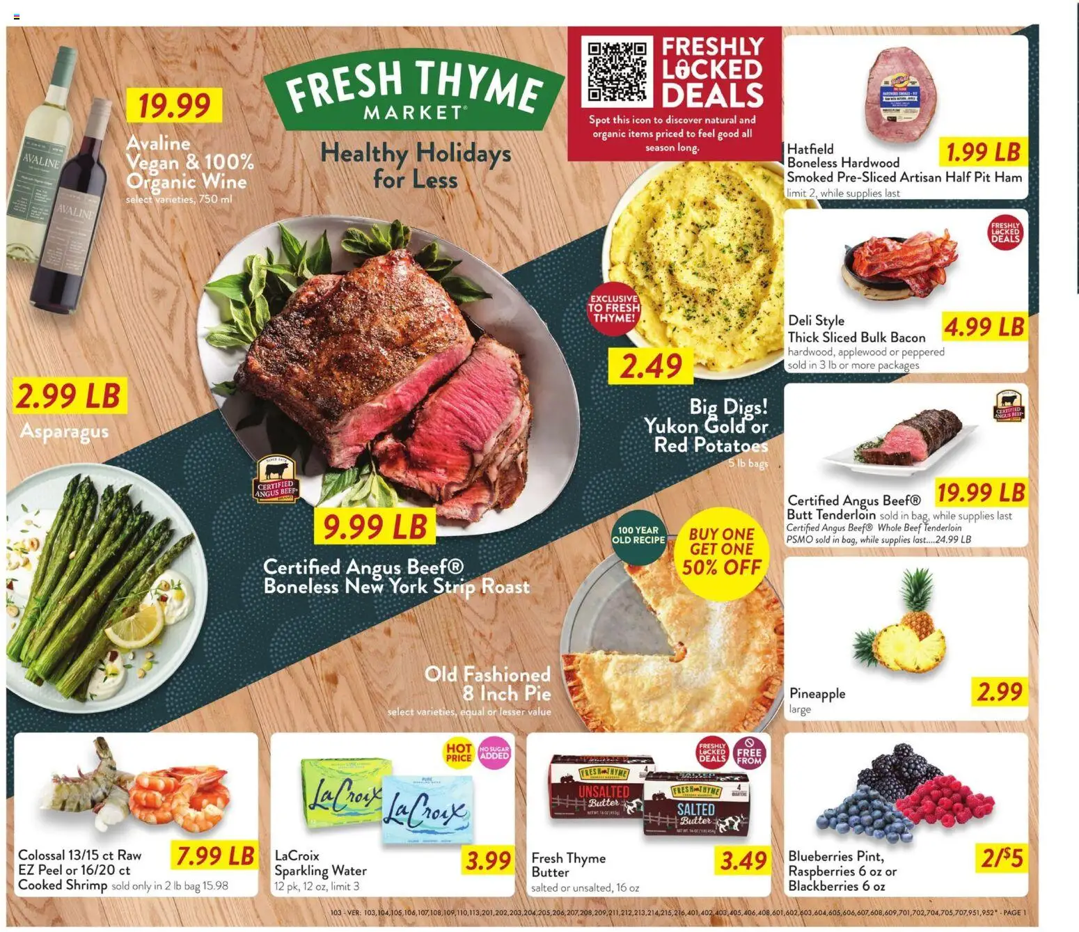 Fresh Thyme Weekly Ad - MO - valid from 17.12.2025 | Page: 2 | Products: Wine, Beef, Water, Blueberries