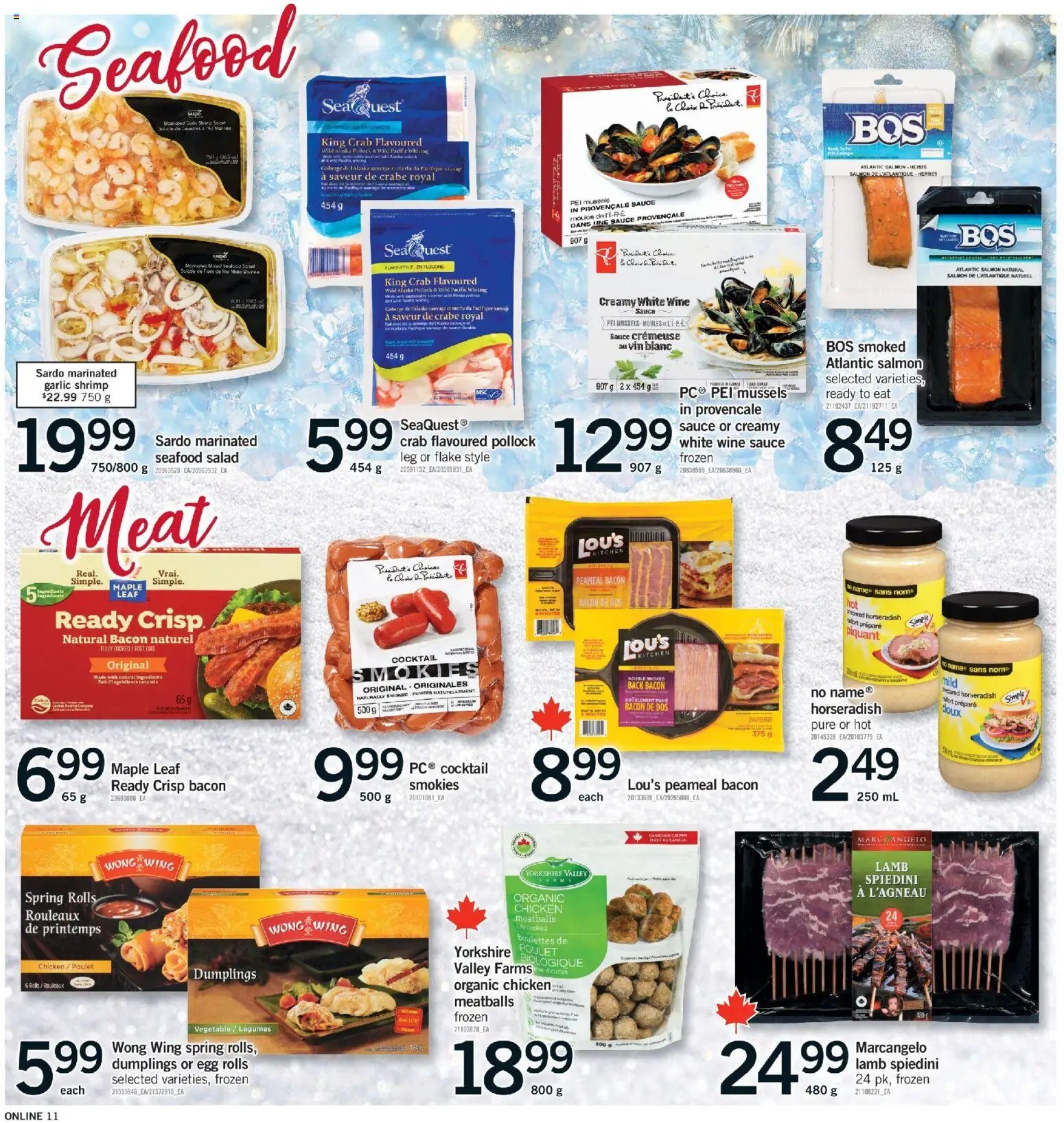 Fortinos flyer valid from 27.12.2025 | Page: 11 | Products: Salad, Wine, Chicken