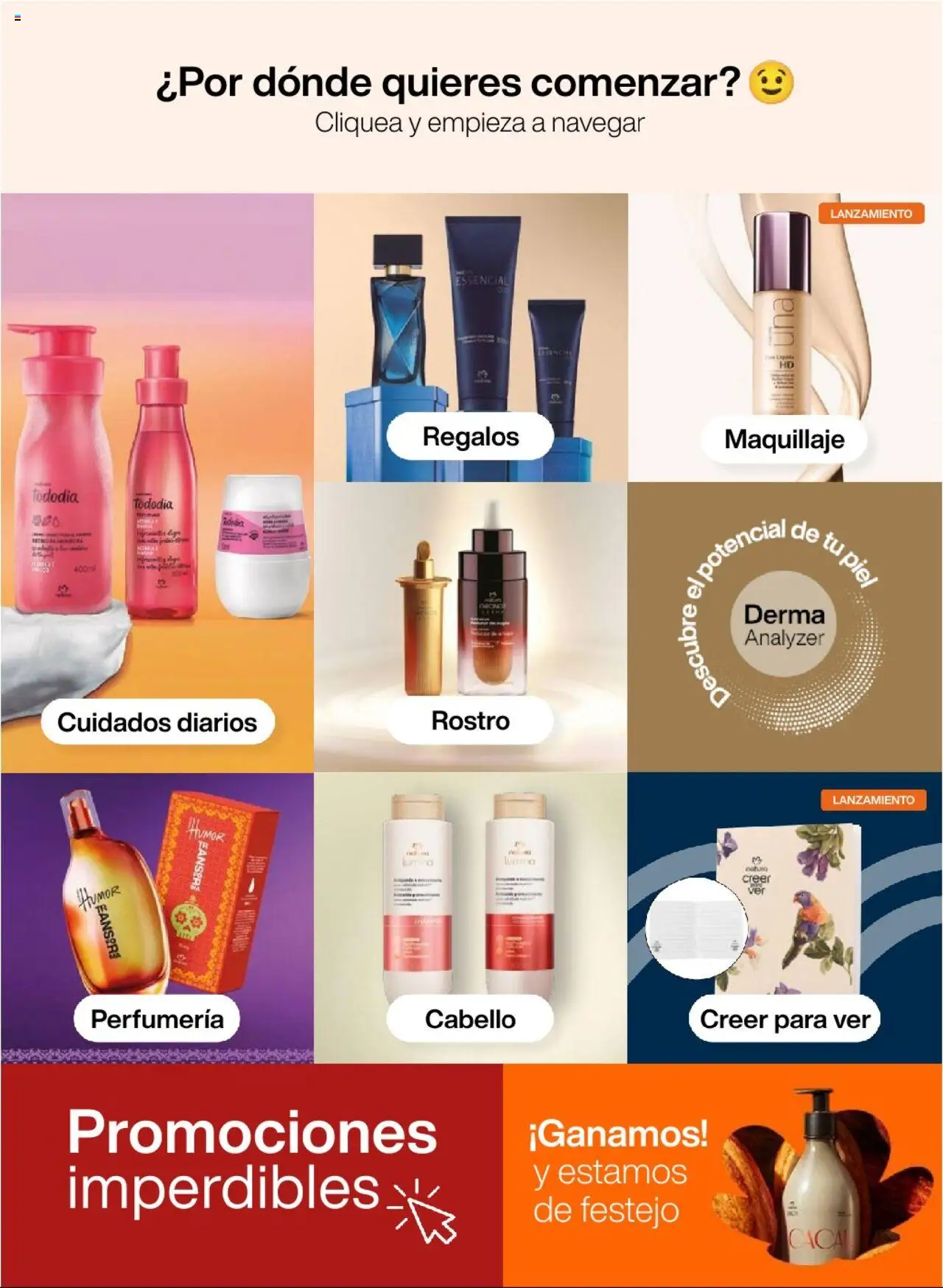 Catálogo Natura válido desde 12.10.2025 | Página: 5 | Productos: Shampoo, Maquillaje
