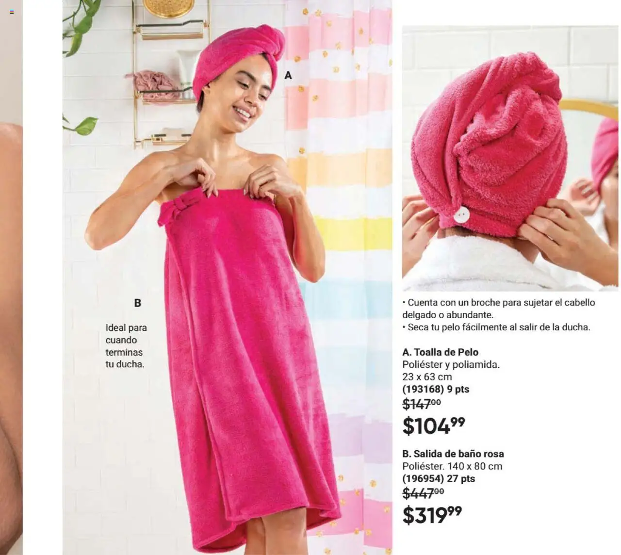 Nuevas ofertas de AVON válidas en toda la República Mexicana desde el 09.10.2025. ¡Encuentra las mejores ofertas en AVON - Casa & Estilo 16 2025! | Página: 111 | Productos: Toalla, Baño