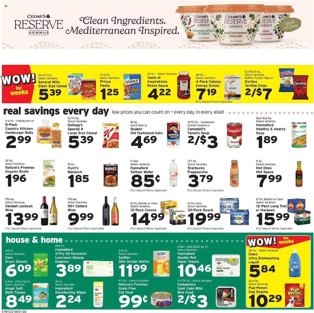Hannaford Weekly Ad - valid from 31.08.2025 | Page: 6 | Products: Bath, Oil, Pasta, Chips