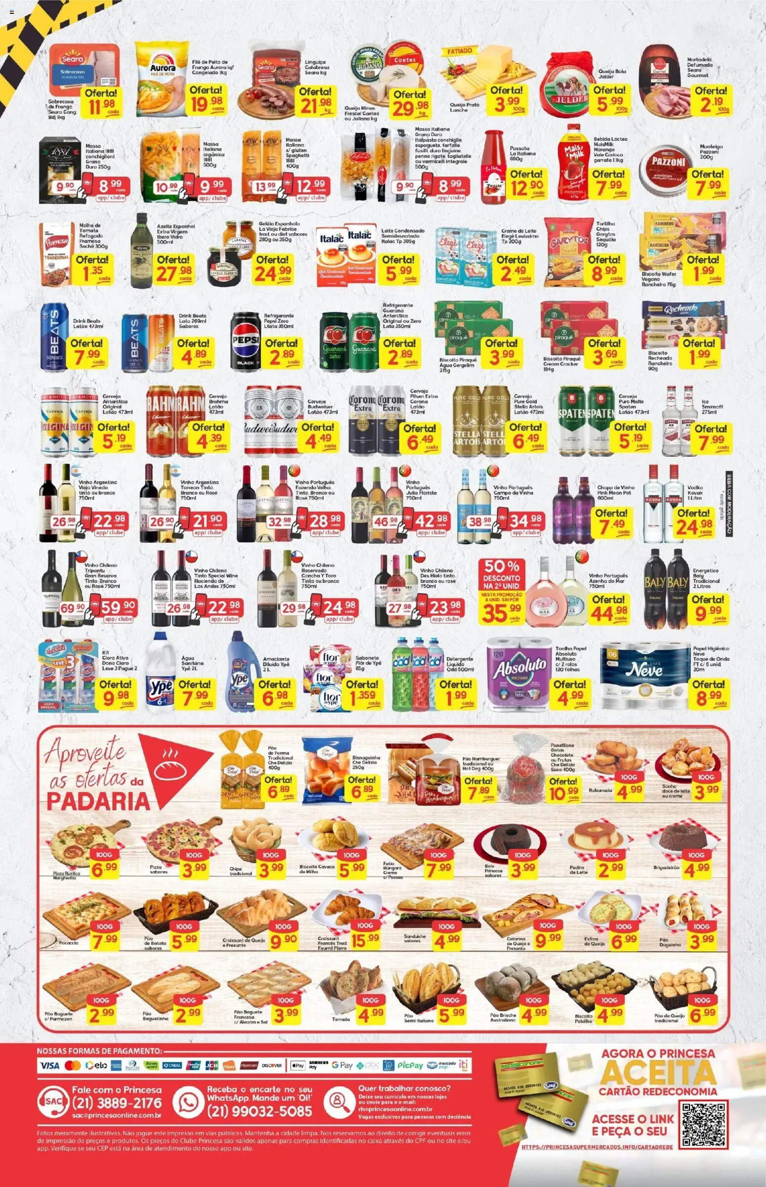 Princesa Folheto - válido de 30.01.2026 | Página: 2 | Produtos: Cloro, Polvilho, Queijo, Refrigerante