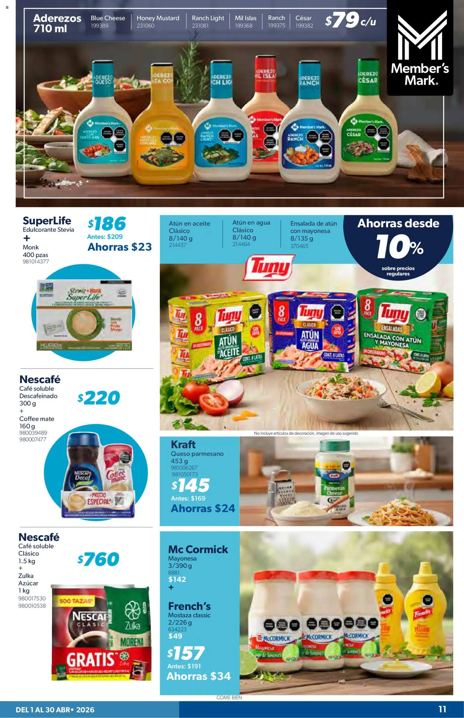 Nuevas ofertas de Sam's Club válidas en toda la República Mexicana desde el 01.04.2026. ¡Encuentra las mejores ofertas en Sam's Club catálogo! | Página: 11