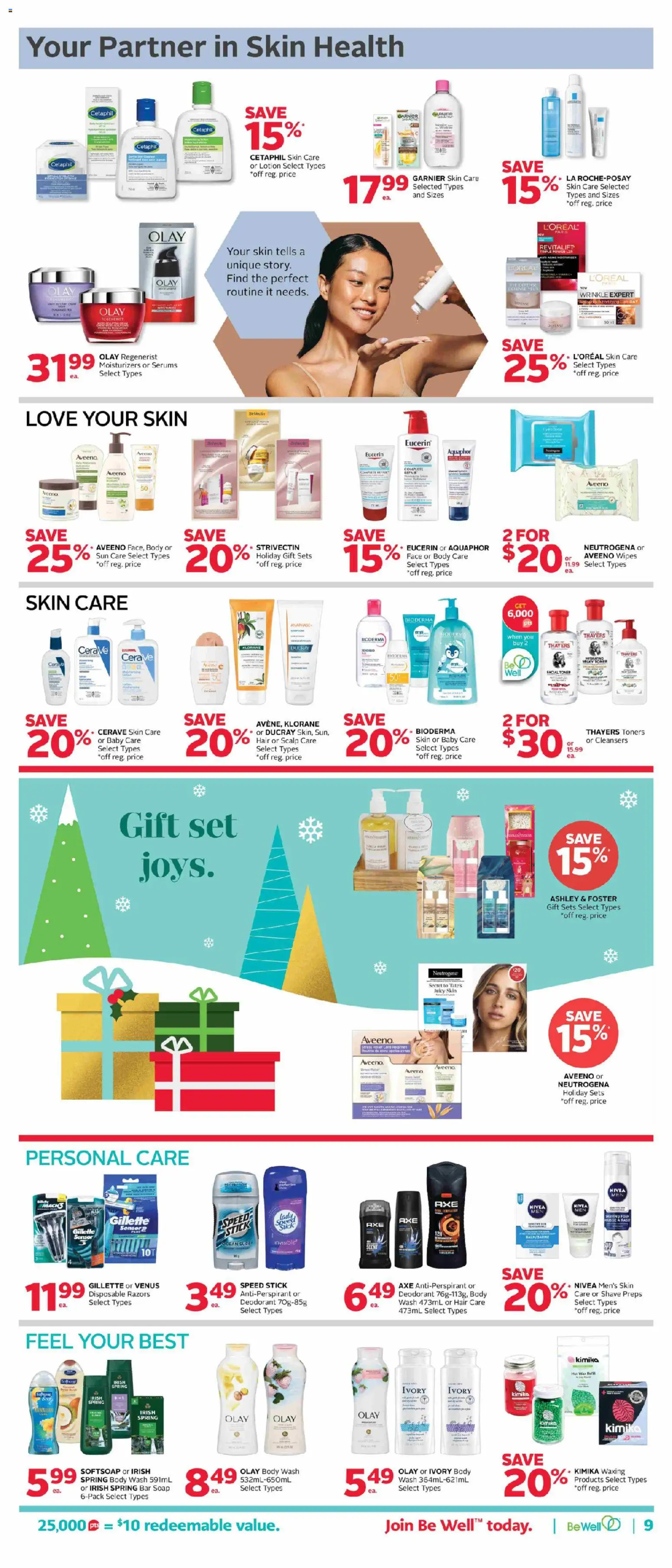 Rexall flyer valid from 12.12.2025 | Page: 14 | Products: Soap, Body wash, Deodorant, Antiperspirant