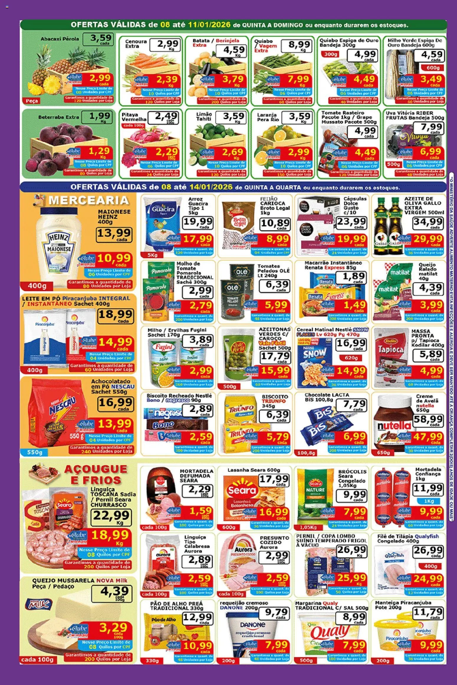 Mialich Supermercados Folheto - válido de 08.01.2026 | Página: 2 | Produtos: Mialich