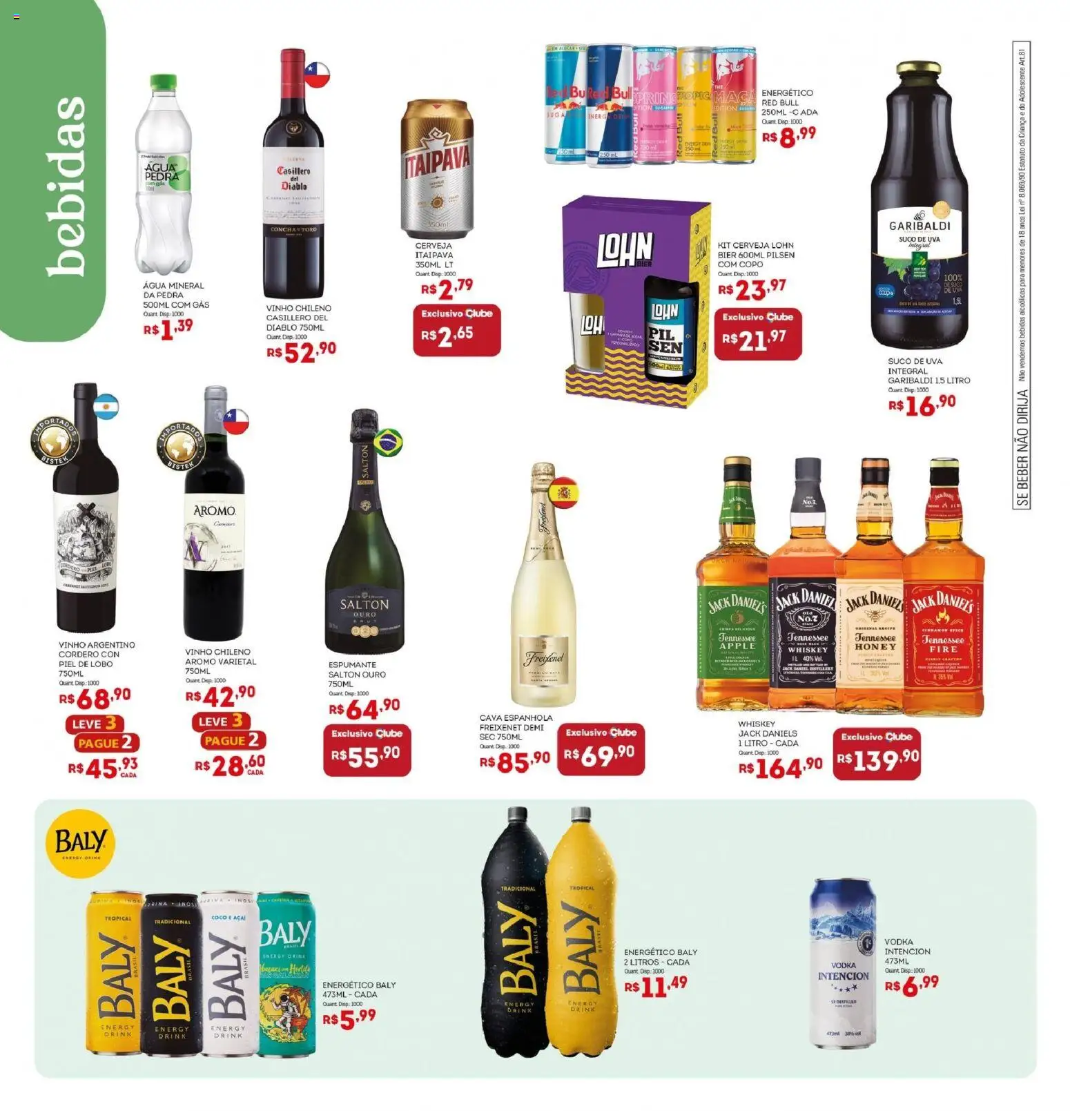 Bistek Supermercados Folheto - válido de 25.02.2026 | Página: 10 | Produtos: Coco, Vinho, Cerveja, Açaí