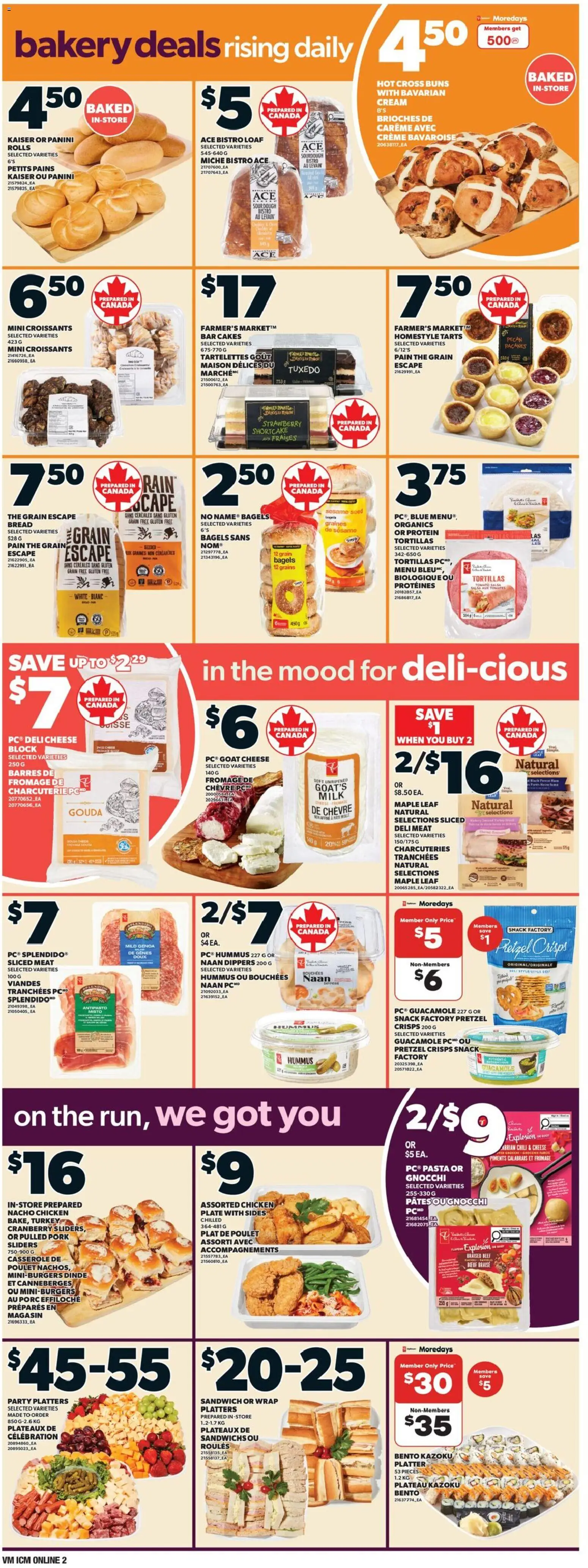 Valu Mart flyer valid from 19.03.2026 | Page: 4 | Products: Milk, Cheese, Bread, Pork