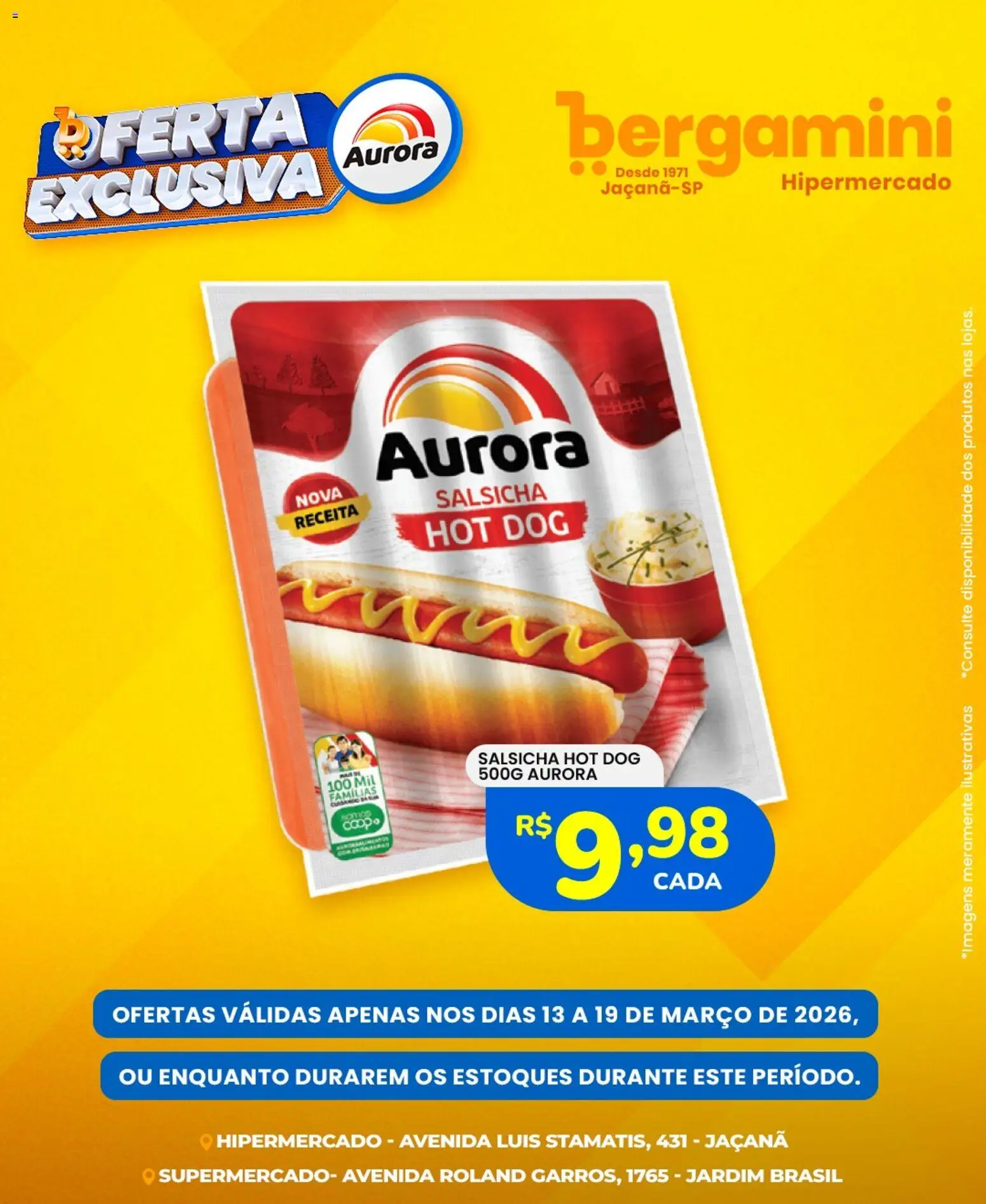 Supermercado Bergamini Folheto - válido de 13.03.2026 | Página: 2 | Produtos: Salsicha