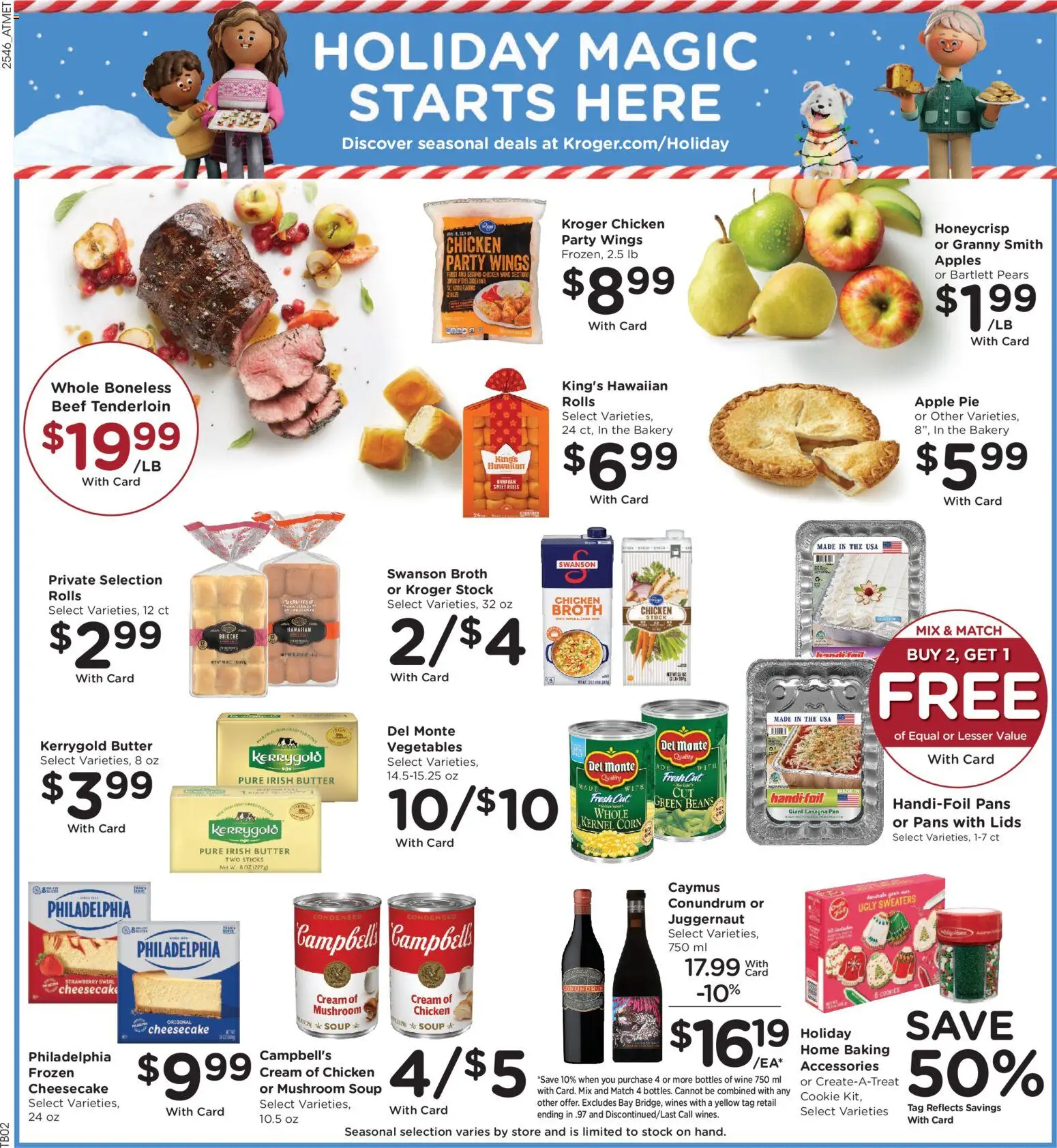 Kroger Weekly Ad - valid from 17.12.2025 | Page: 4 | Products: Corn, Butter, Wine, Cheesecake