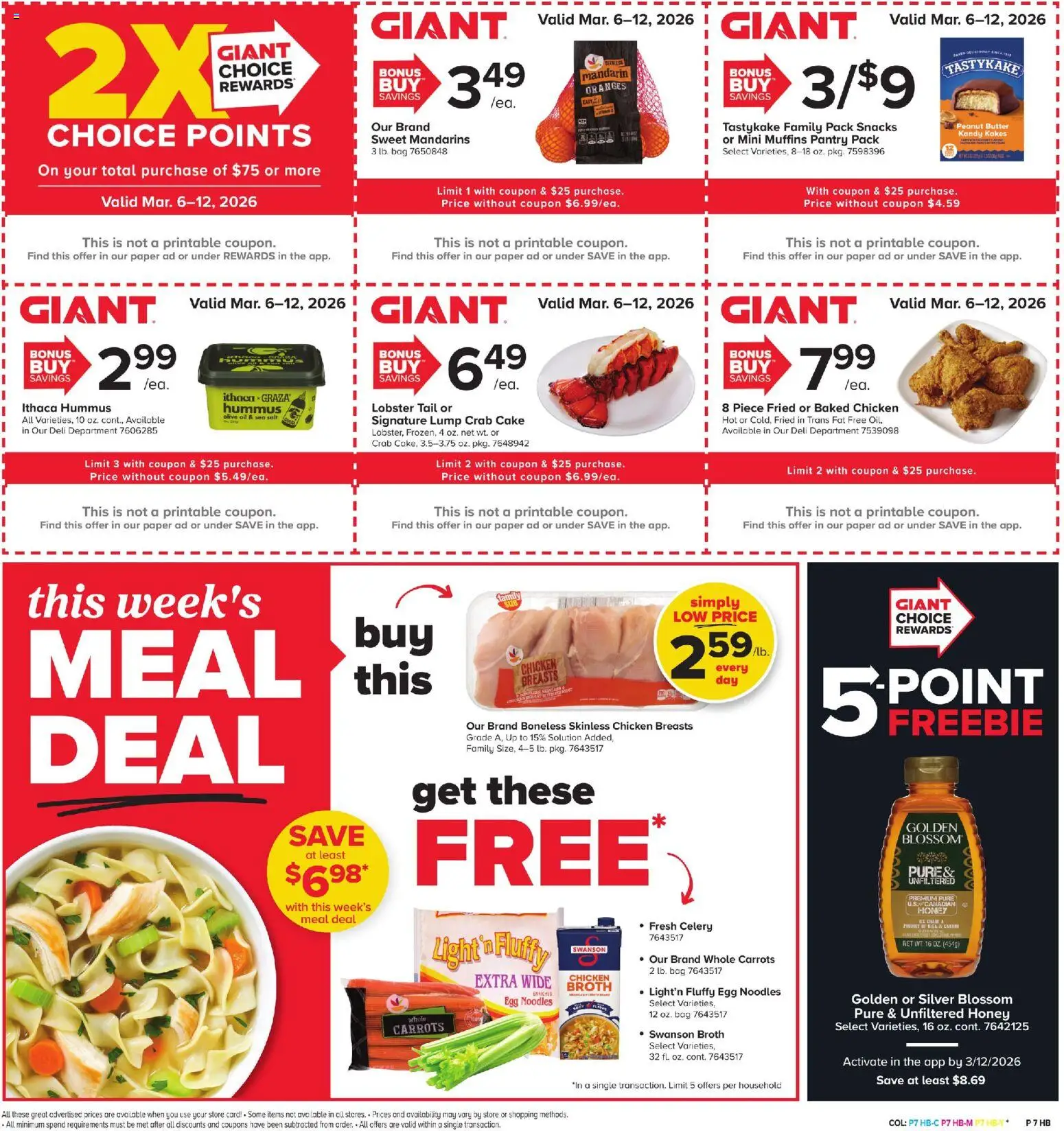 Giant Weekly Ad - valid from 06.03.2026 | Page: 5 | Products: Mandarins, Butter, Noodles, Salt