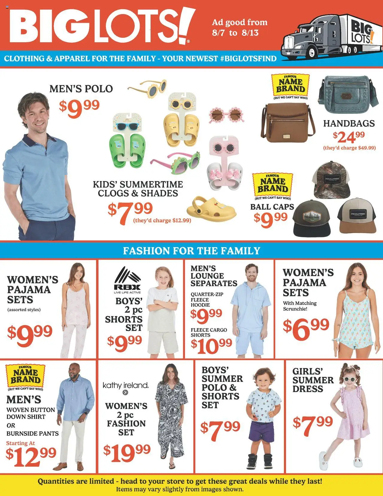 Big Lots Weekly Ad - valid from 07.08.2025 | Page: 3 | Products: Hoodie, Pants, Dress, Pc