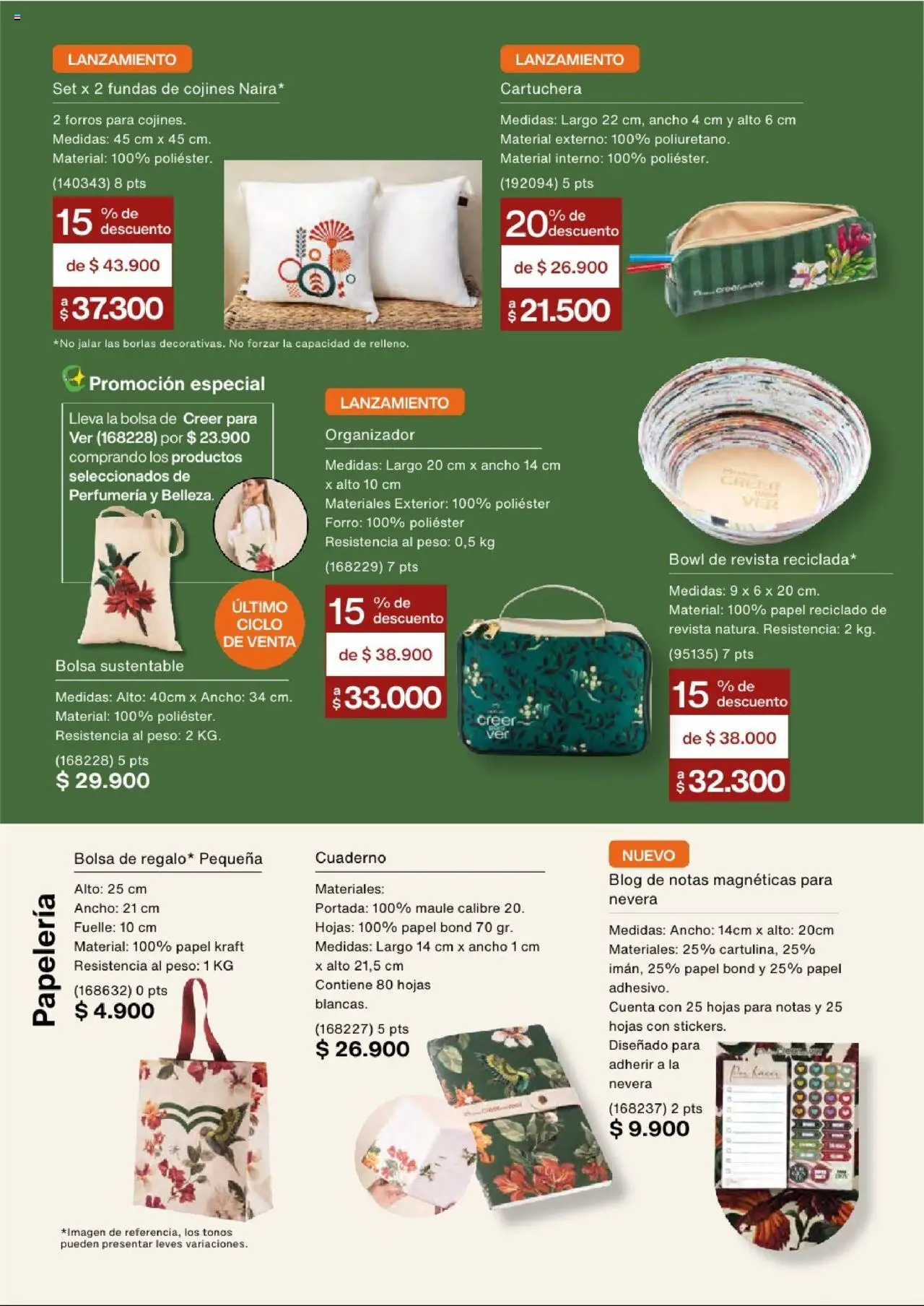 Natura revista - valida desde el 03.09.2025 | Página: 147 | Productos: Magdalena, Nevera, Organizador, Cuaderno