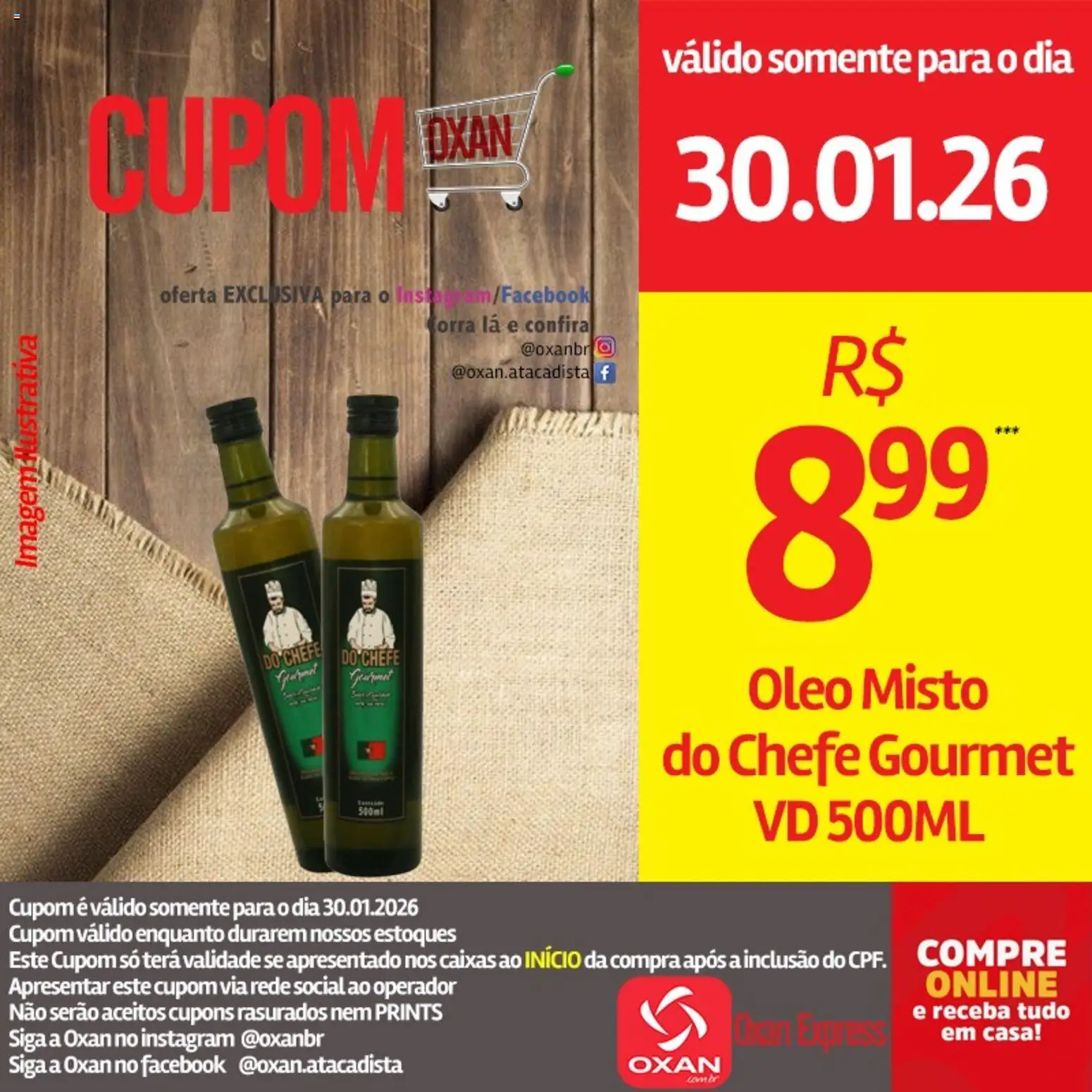 Oxan Atacadista Folheto - válido de 30.01.2026 | Página: 13 | Produtos: Óleo