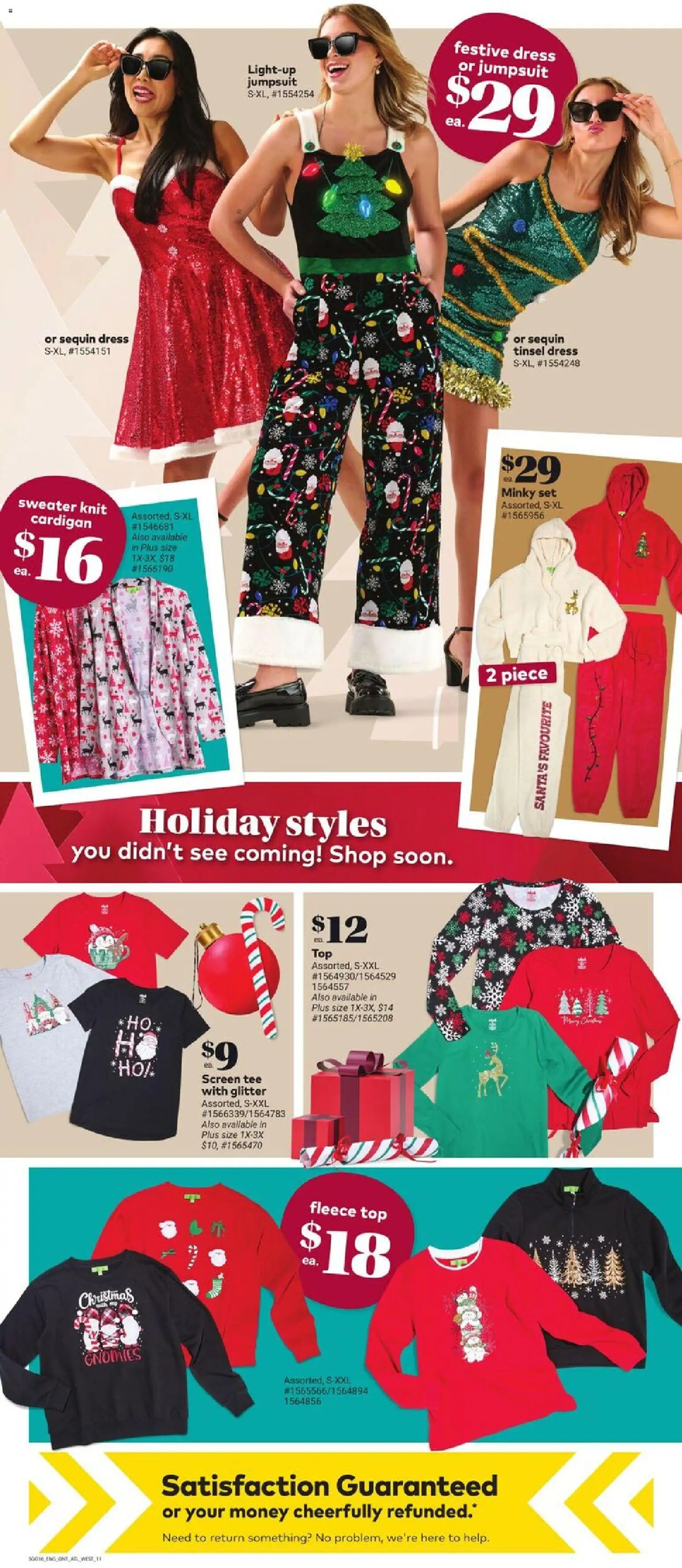 Giant Tiger flyer valid from 19.11.2025 | Page: 14 | Products: Cardigan, T-shirt, Sweater, Jumpsuit