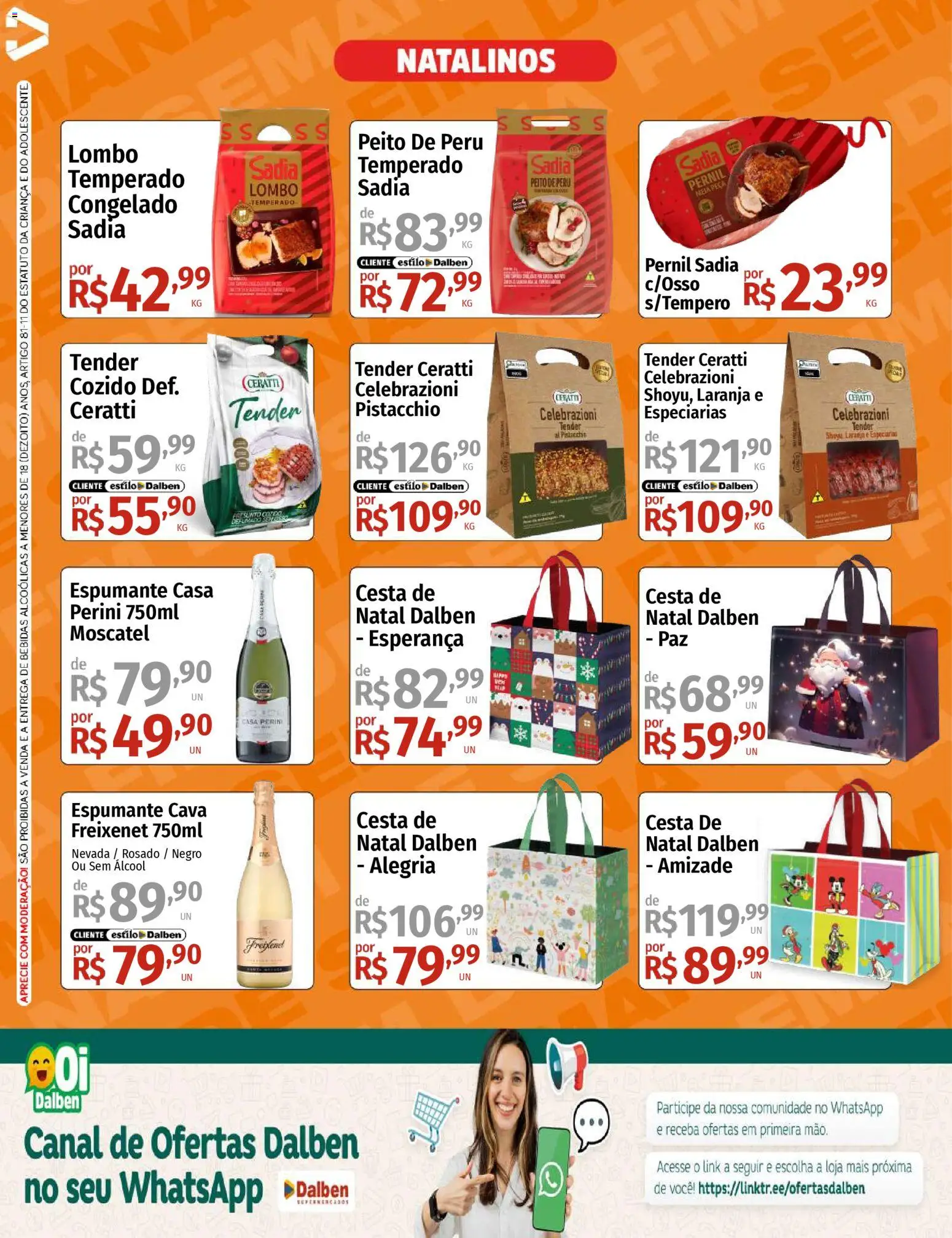 Supermercado Dalben Folheto - válido de 19.12.2025 | Página: 4 | Produtos: Tender ceratti, Espumante, Lombo, Peito de peru