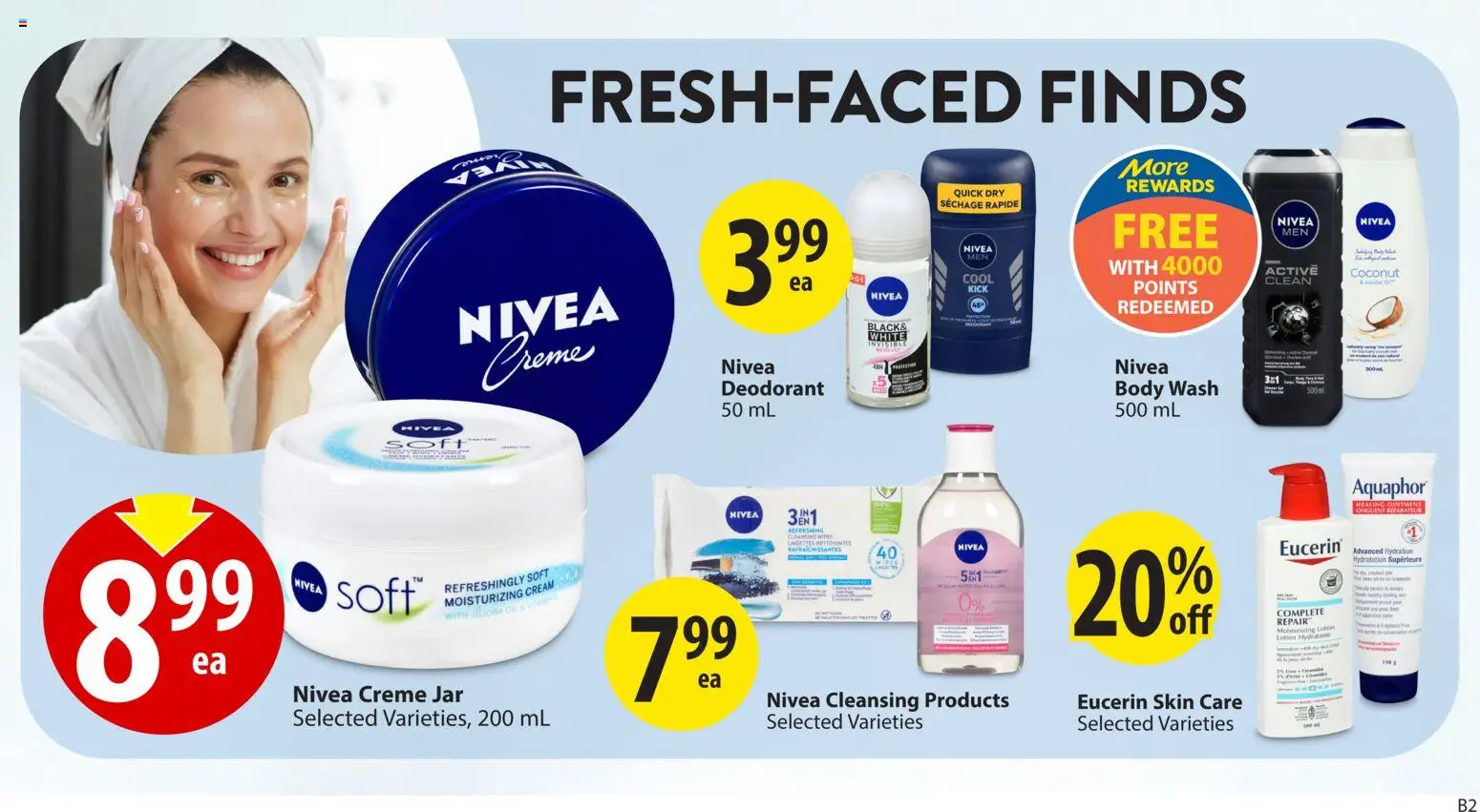 Save on foods flyer valid from 12.03.2026 | Page: 26 | Products: Cream, Body wash, Deodorant