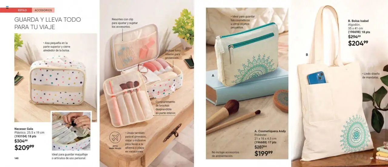 Nuevas ofertas de AVON válidas en toda la República Mexicana desde el 11.07.2025. ¡Encuentra las mejores ofertas en AVON casa & Estilo 11 2025! | Página: 71 | Productos: Bolsa, Neceser, Maquillaje