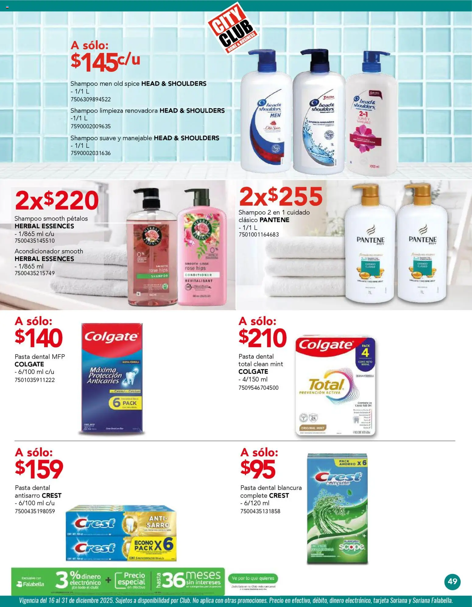 Nuevas ofertas de City Club válidas en toda la República Mexicana desde el 01.12.2025. ¡Encuentra las mejores ofertas en City Club catálogo! | Página: 49