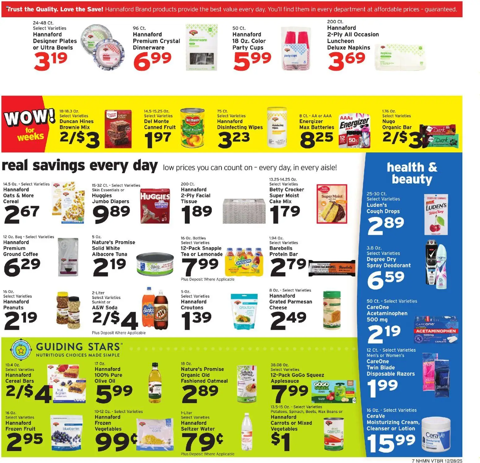Hannaford Weekly Ad - valid from 28.12.2025 | Page: 7 | Products: Oil, Deodorant, Tea, Cream