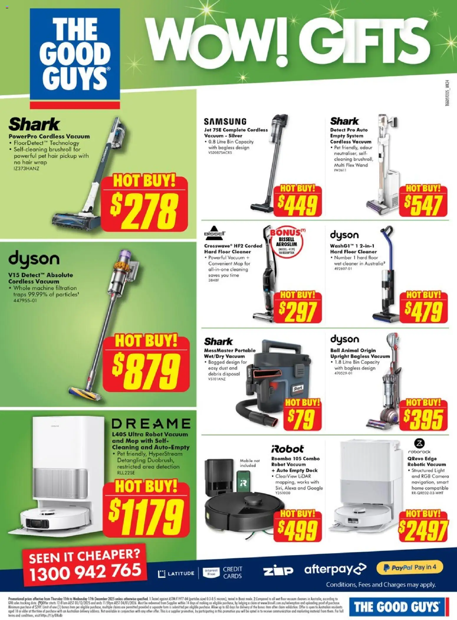 The Good Guys catalogue - valid from 10.12.2025 | Page: 15 | Products: Mop, Cleaner, Shorts, Robot