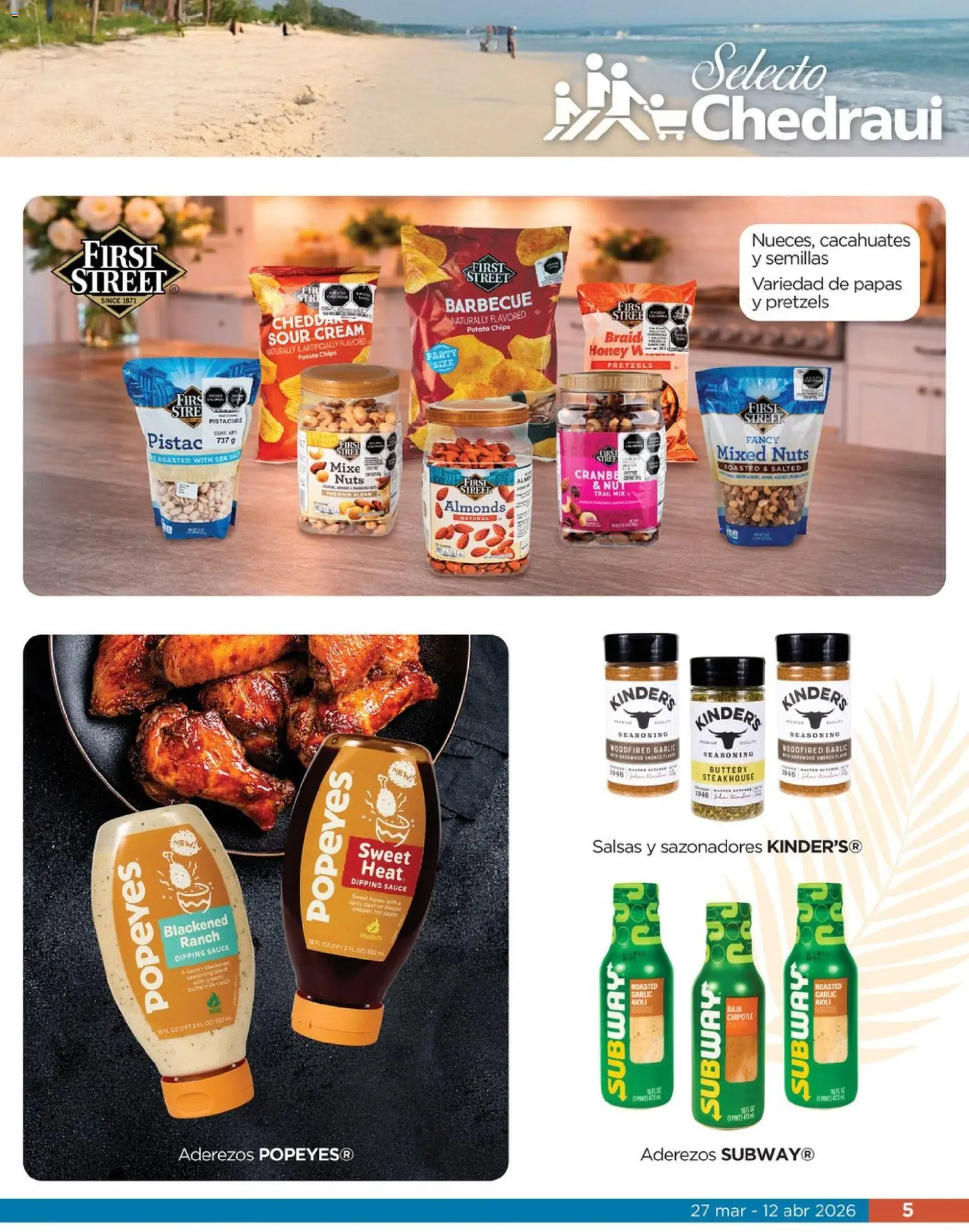 Nuevas ofertas de Chedraui válidas en toda la República Mexicana desde el 27.03.2026. ¡Encuentra las mejores ofertas en Chedraui folleto Llevarte más cuesta menos! | Página: 5 | Productos: Semillas