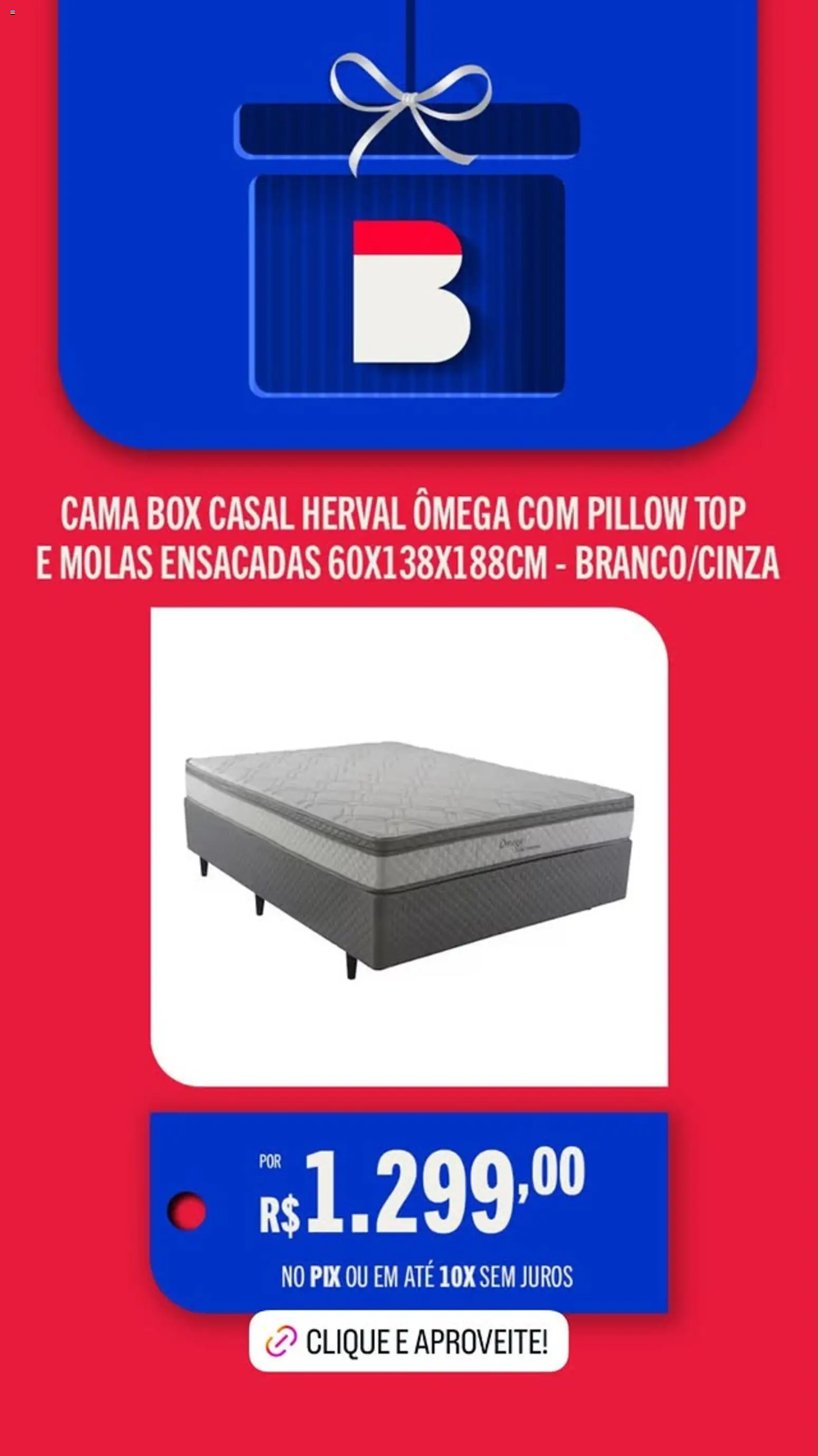 Casas Bahia Folheto - válido de 19.12.2025 | Página: 2 | Produtos: Cama, Pillow top