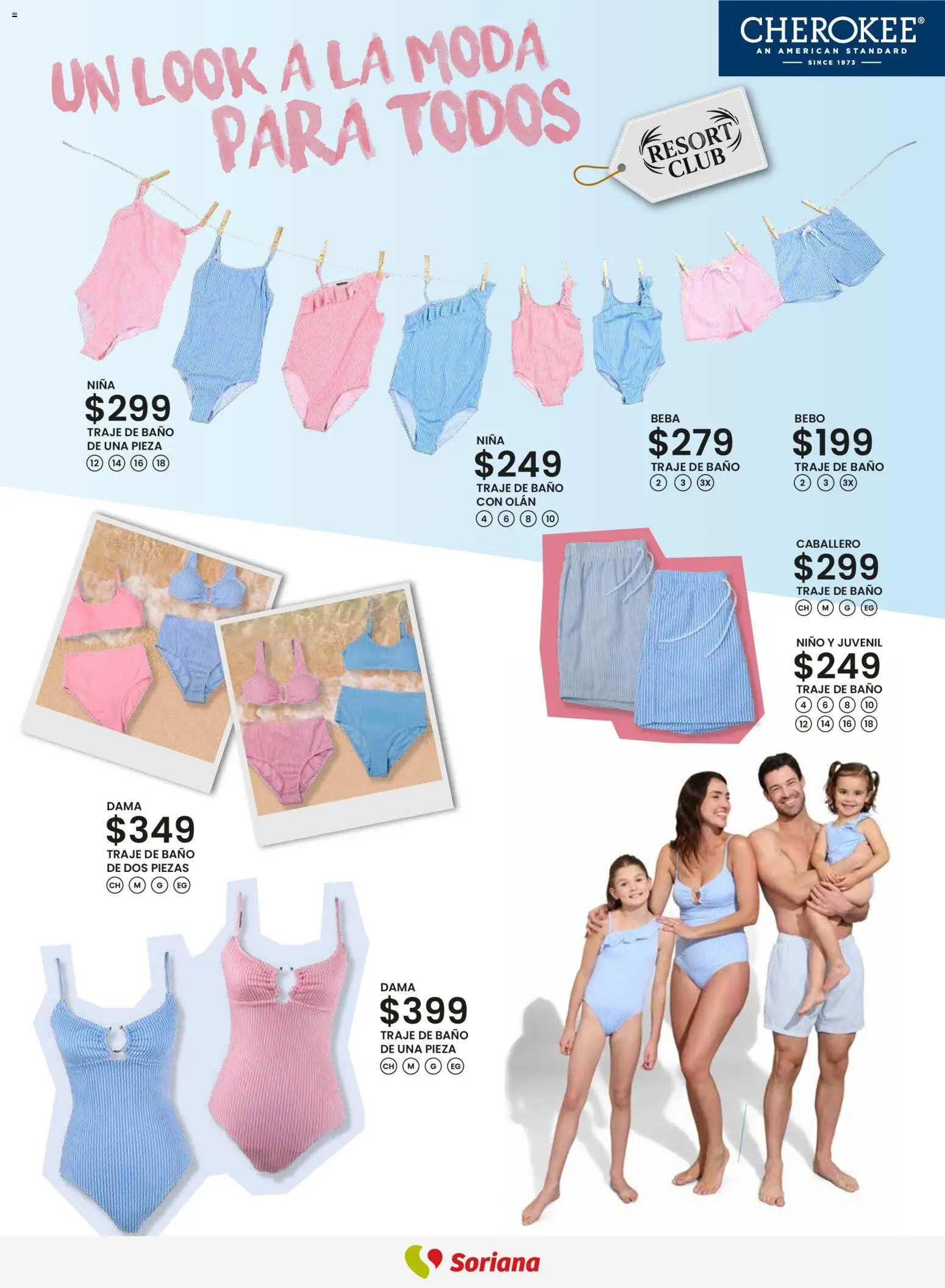 Nuevas ofertas de Soriana válidas en toda la República Mexicana desde el 12.03.2026. ¡Encuentra las mejores ofertas en Soriana Catálogo Primavera Verano Híper Nacional! | Página: 6 | Productos: Traje, Traje de baño, Baño
