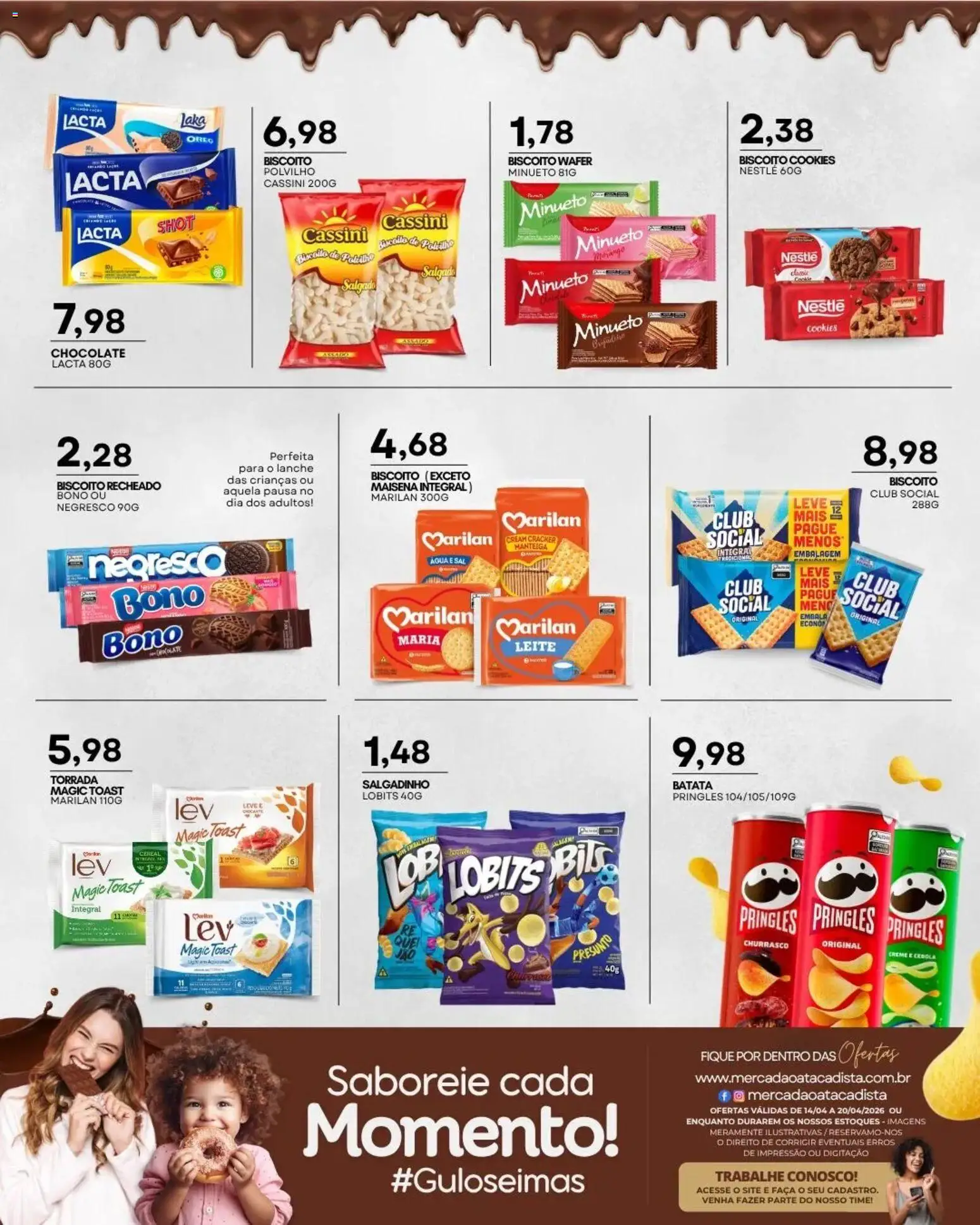 Mercadão Atacadista Folheto - válido de 14.04.2026 | Página: 8 | Produtos: Polvilho, Manteiga, Batata, Cream cracker