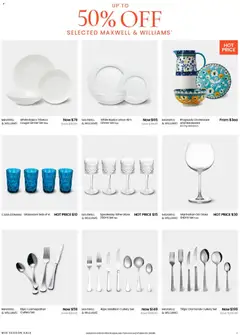 Preview of Myer catalogue  - valid from 04.03.2026 | Page: 11 | Products: Cutlery, Dinner set, Wine, Gin