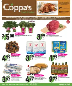 Preview of Coppas Fresh Market weekly flyer / circulaire from shop Coppas Fresh Market valid from 02.10.2025