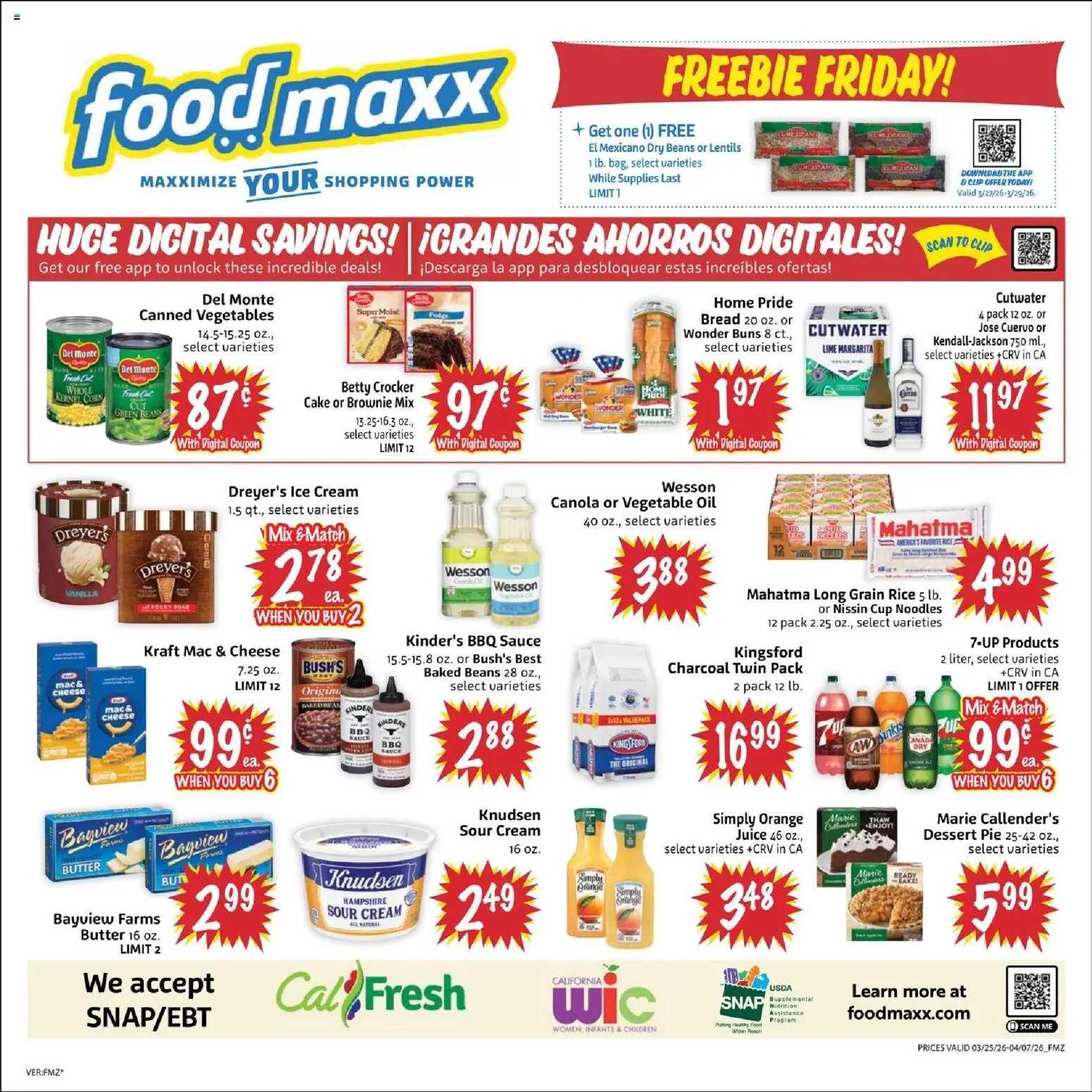 FoodMaxx Weekly Ad - NV - valid from 25.03.2026 | Page: 2 | Products: Clip, Cream, Ice cream, Lime