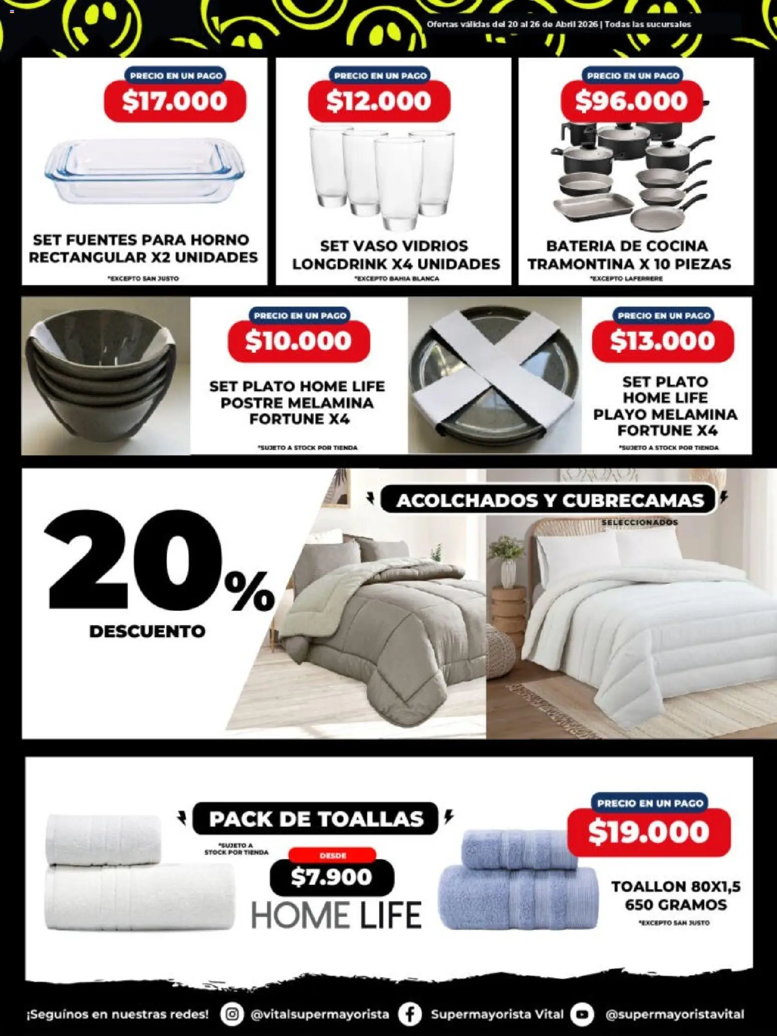 Vital - Especial de nonfood │ válido desde el 20.04.2026 | Página: 3 | Productos: Horno, Cocina, Toallas, Batería