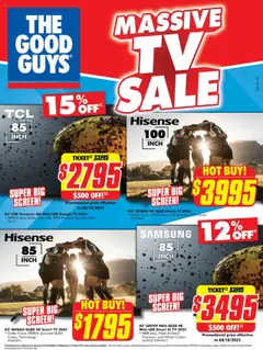 Preview of The Good Guys Massive TV Sale - valid from 24.09.2025