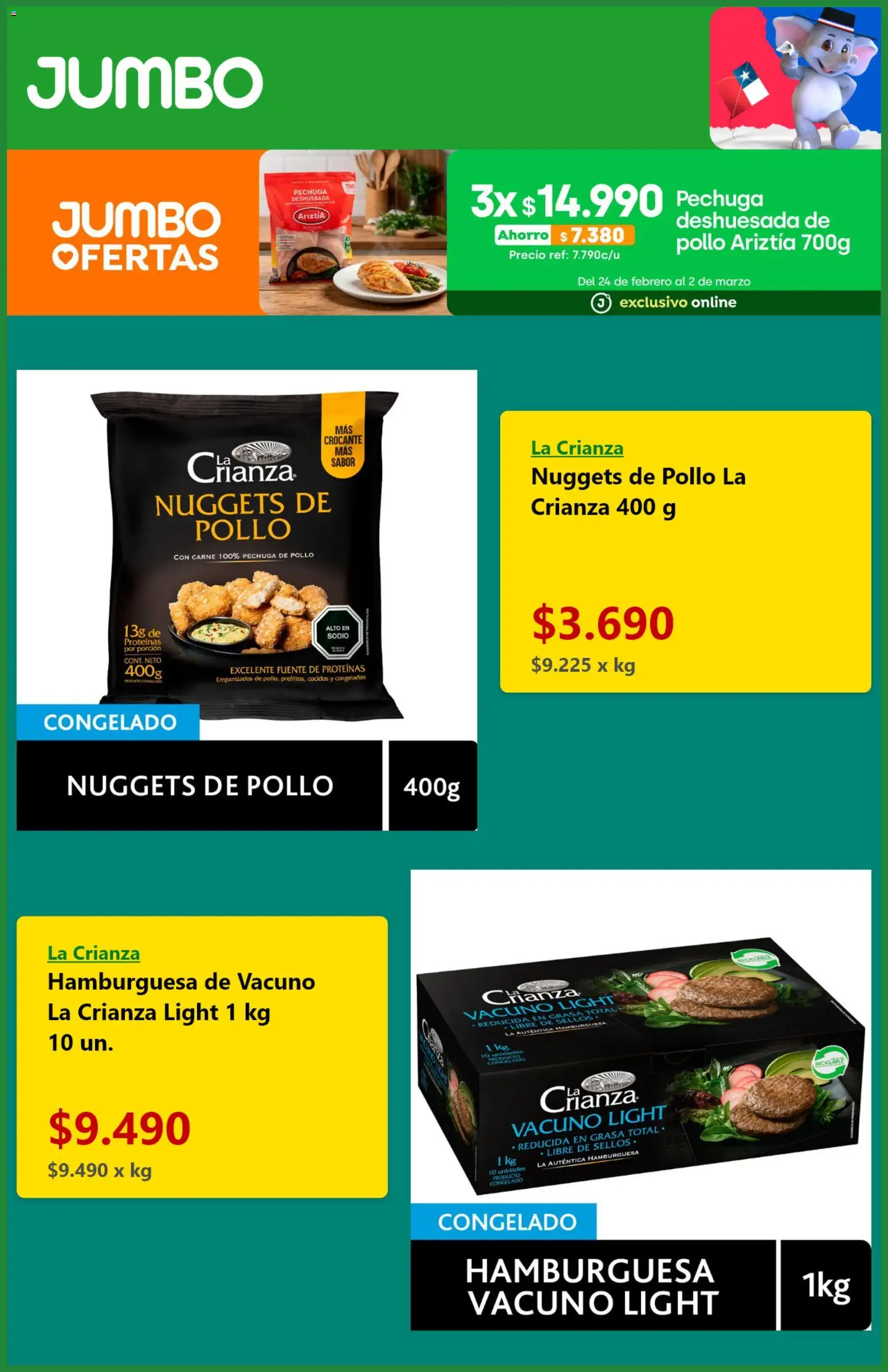 Jumbo ofertas  │ válido desde el 25.02.2026 | Página: 5 | Productos: Pollo, Fuente