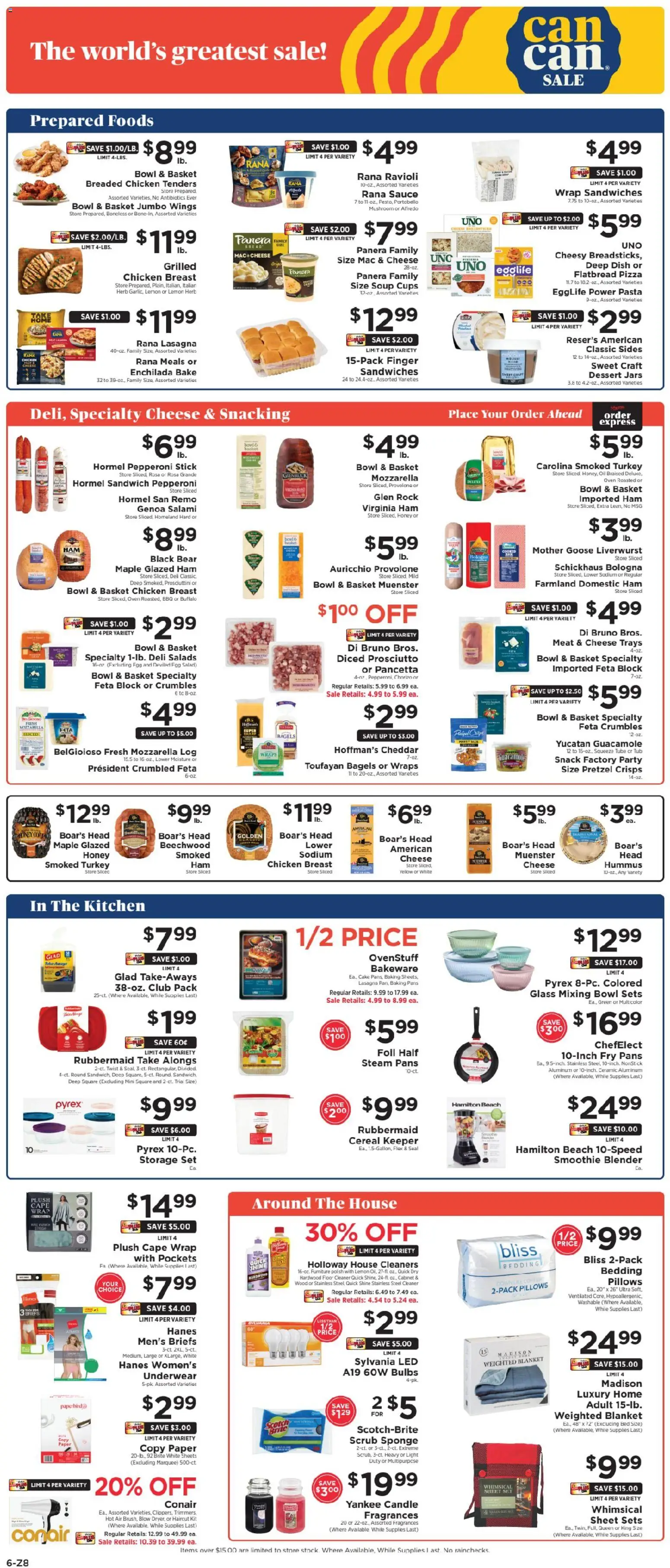 ShopRite Weekly Ad - valid from 08.01.2026 | Page: 7 | Products: Basket, Cheese, Blender, Underwear