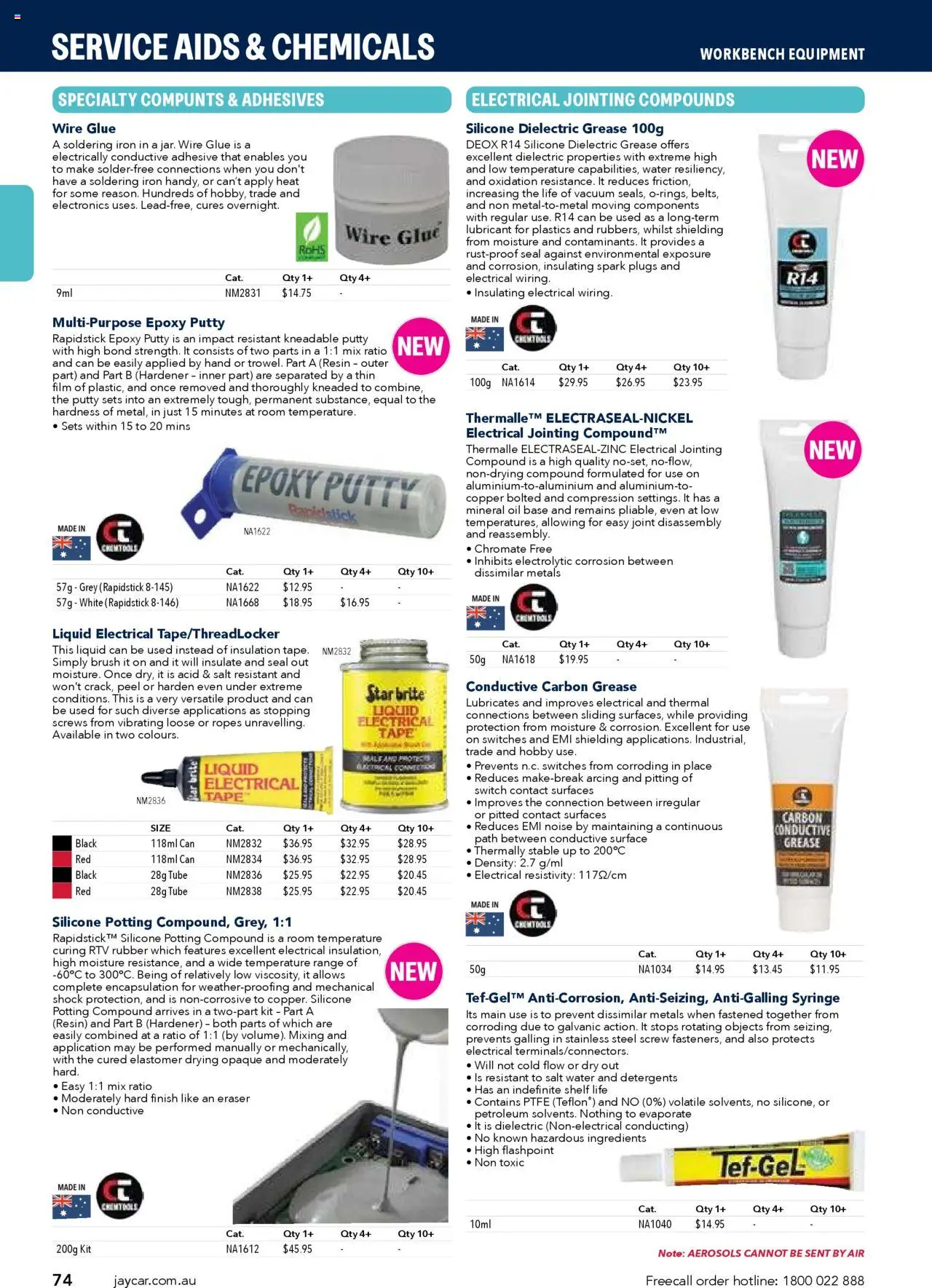 Jaycar catalogue - valid from 09.07.2025 | Page: 74 | Products: Shelf, Compression, Brush, Oil