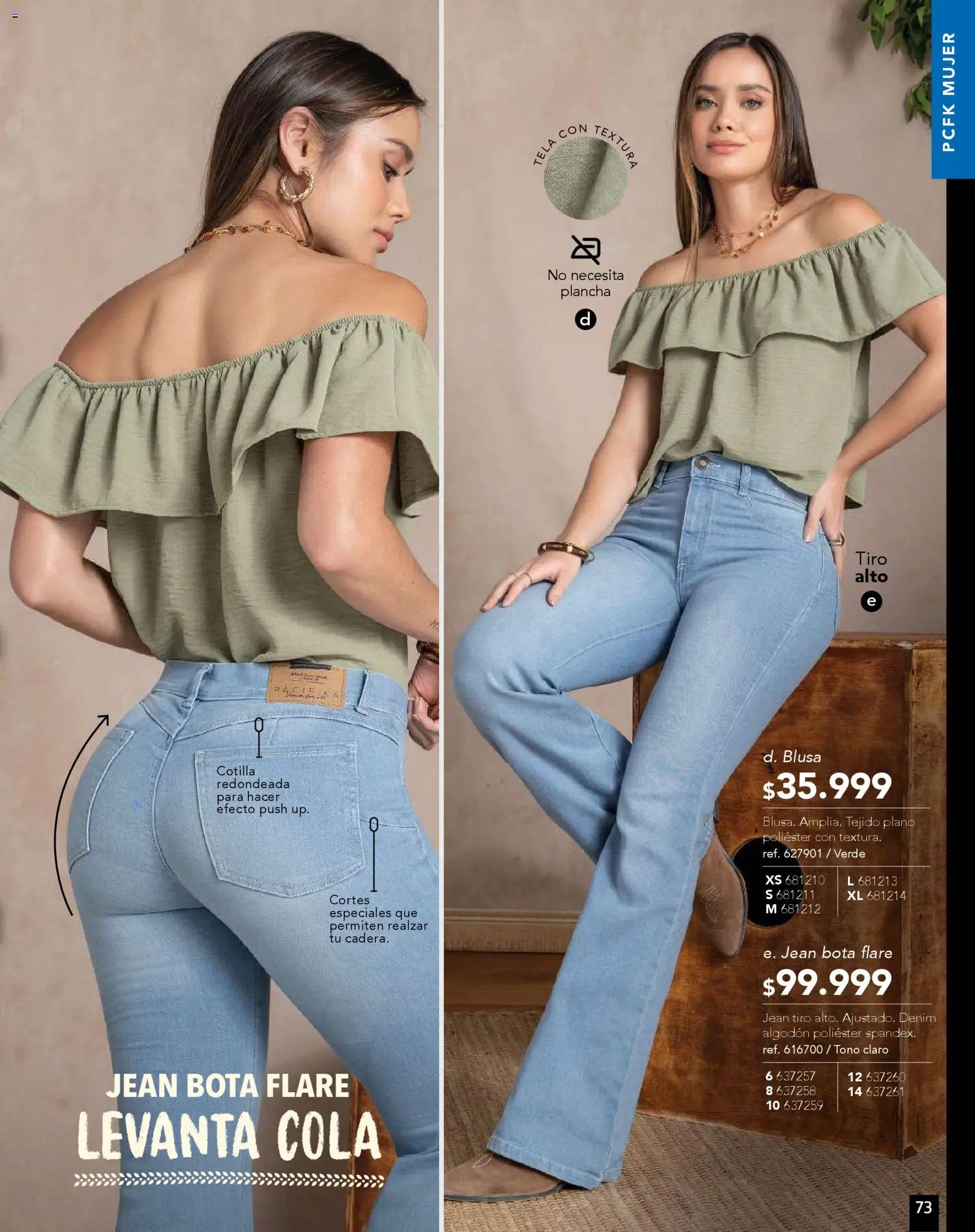 Pacifika revista - valida desde el 01.11.2025 | Página: 73 | Productos: Plancha, Algodón, Jean, Blusa