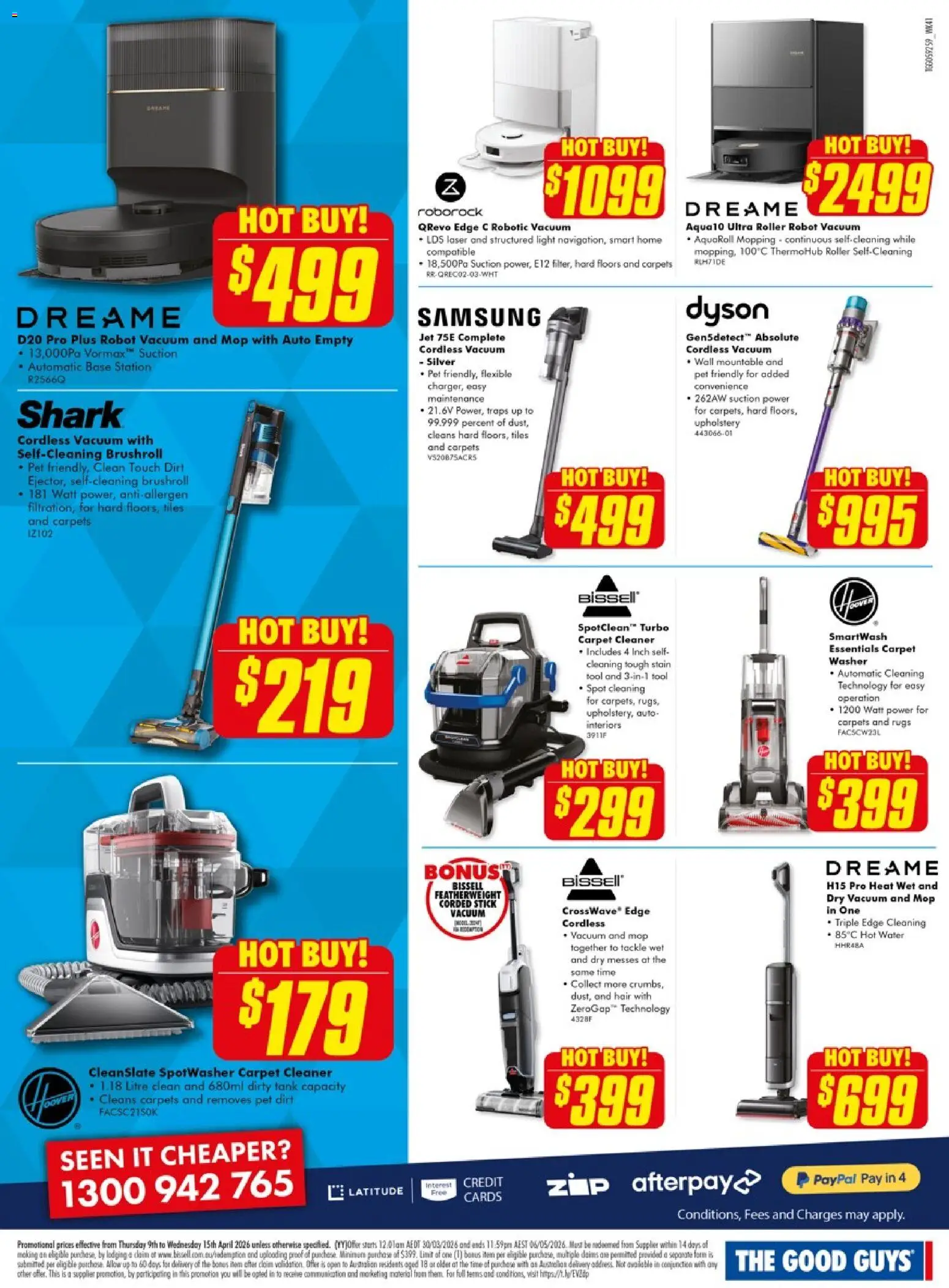 The Good Guys catalogue - valid from 08.04.2026 | Page: 8 | Products: Carpet, Cleaner, Water, Rugs