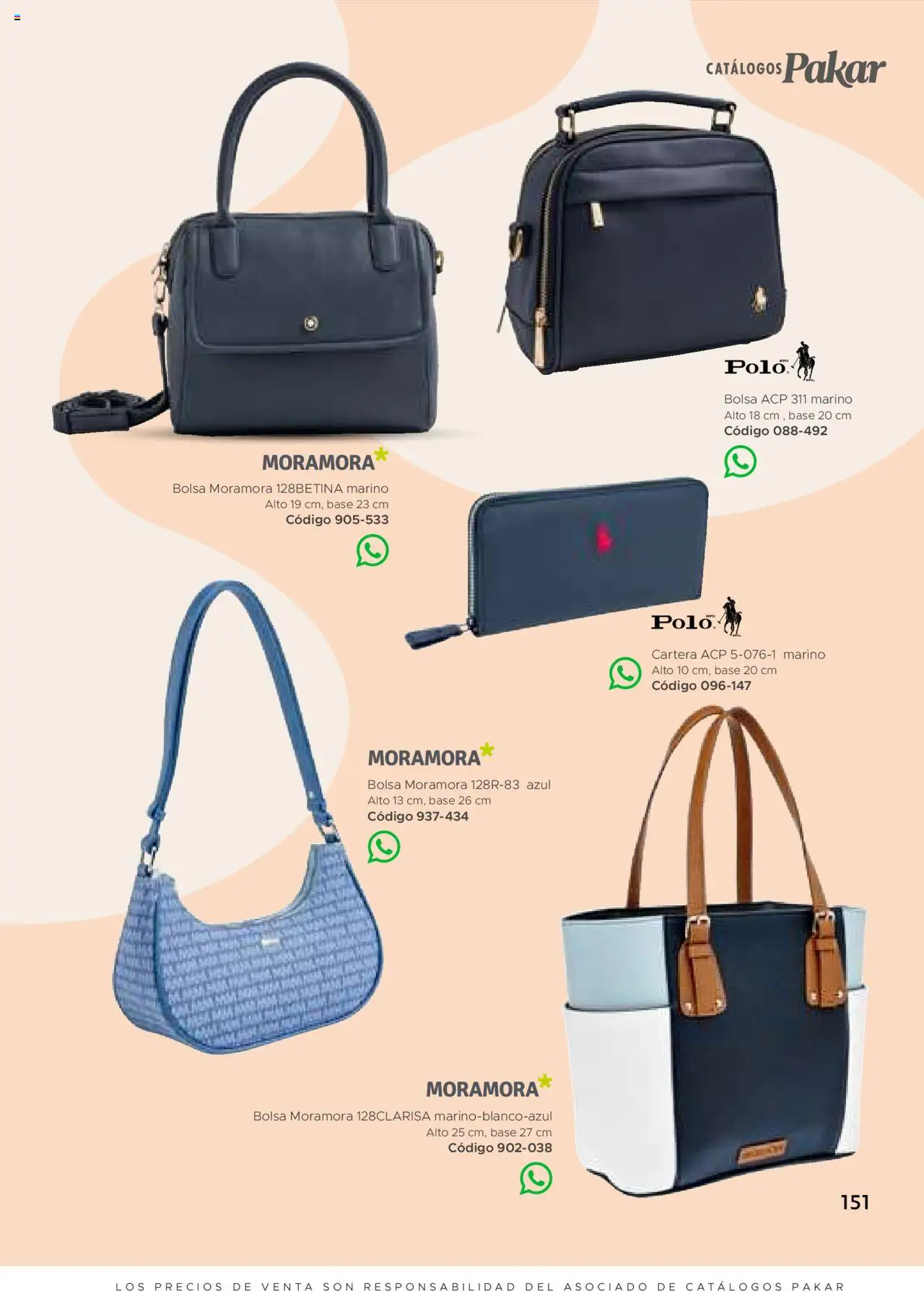 Nuevas ofertas de SC Pakar válidas en toda la República Mexicana desde el 24.07.2025. ¡Encuentra las mejores ofertas en SC Pakar Catálogo Ropa y Accesorios! | Página: 151 | Productos: Bolsa