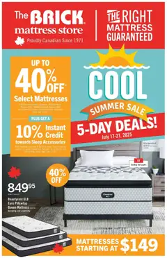 Preview of The Brick - Brick Mattress Store from shop The Brick valid from 17.07.2025