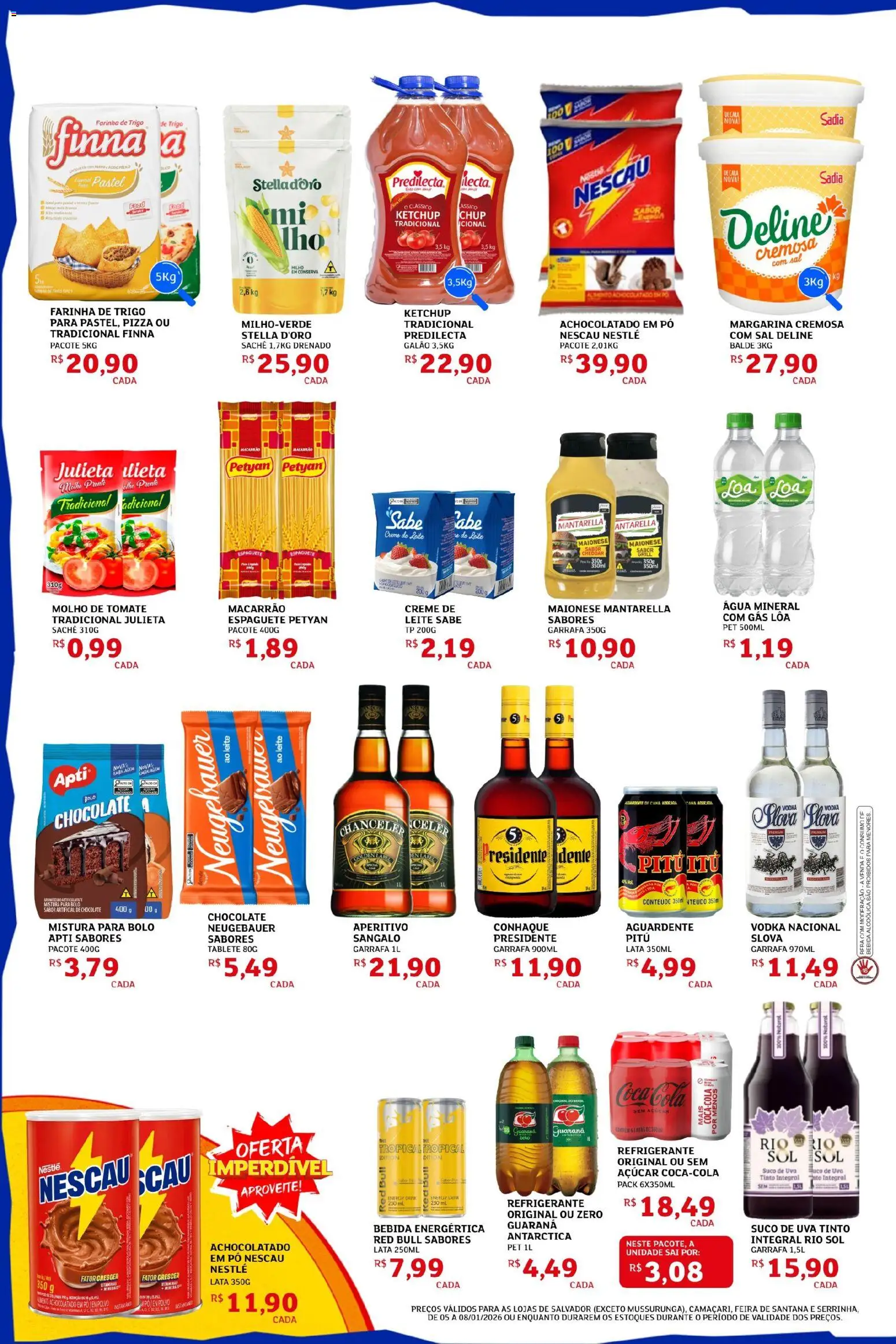 Assaí Atacadista Folheto - válido de 05.01.2026 | Página: 2 | Produtos: Cola, Água mineral, Maionese, Margarina