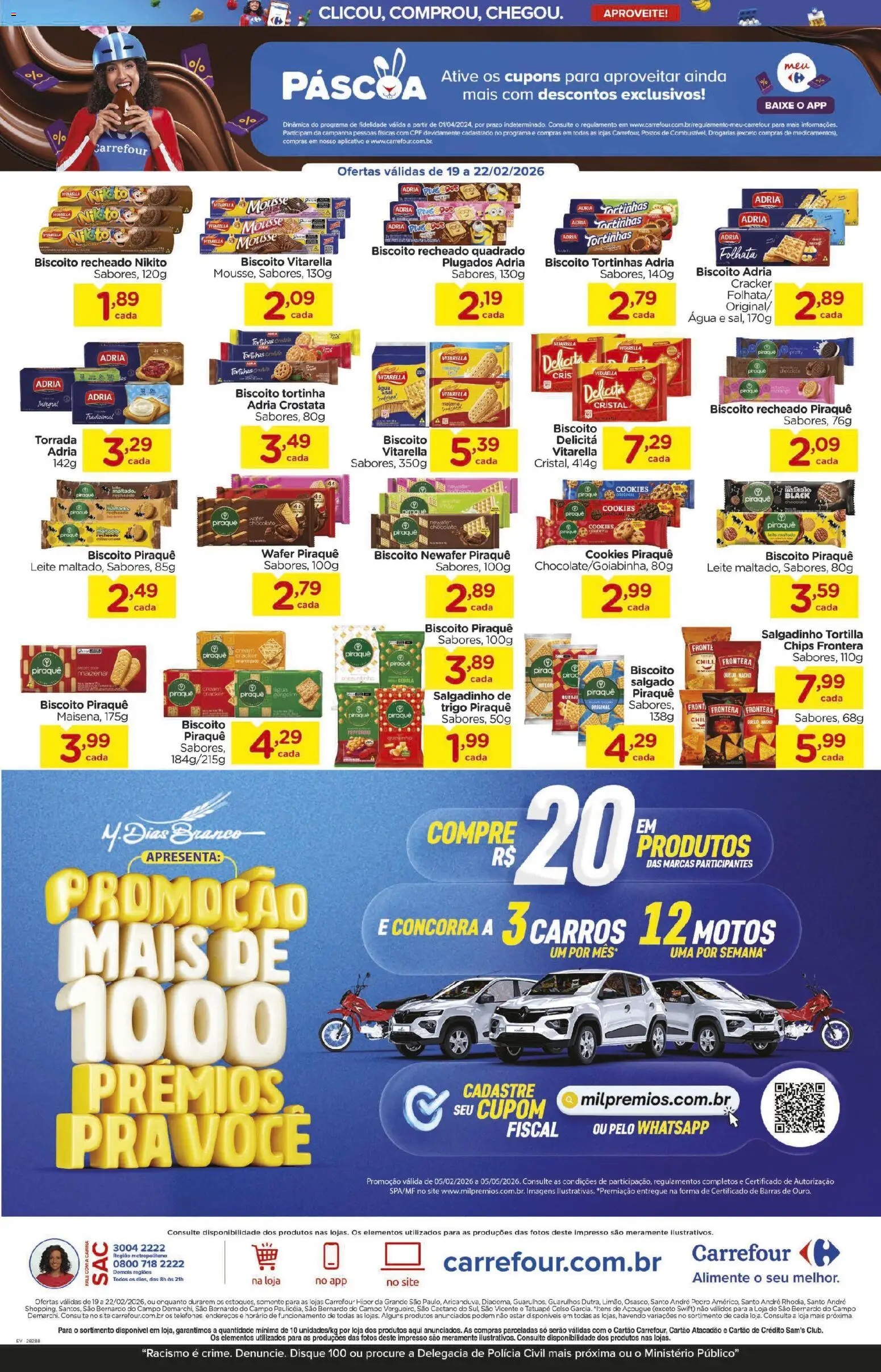Carrefour Folheto - válido de 19.02.2026 | Página: 4 | Produtos: Mousse, Biscoito, Chocolate, Cookies