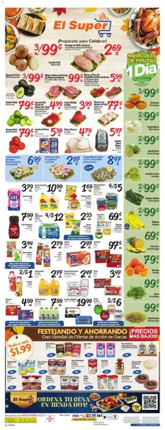 Preview of El Super weekly ads valid from 19.11.2025