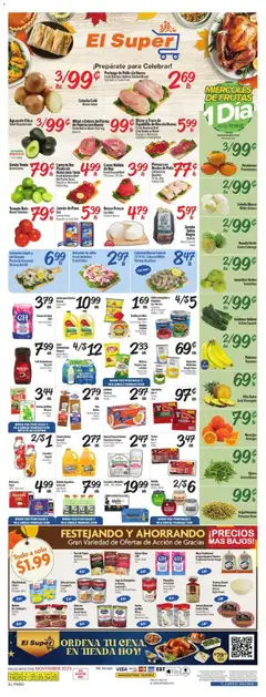 Preview of El Super weekly ads valid from 19.11.2025