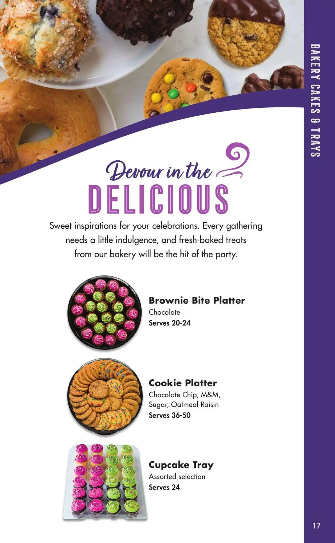 Safeway Entertaining Guide - valid from 01.01.2025 | Page: 17 | Products: Bakery, Chocolate, Cupcake