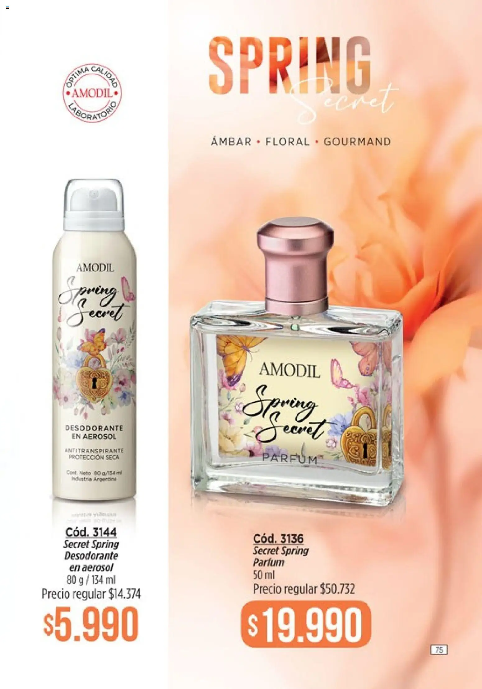 Amodil - Campaña 8 │ válido desde el 08.04.2026 | Página: 75 | Productos: Desodorante, Antitranspirante