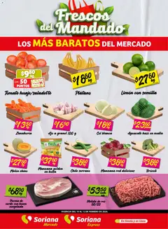 Vista previa de Soriana - Frescos del Mandado Mercado: Saltillo y Torreón, nuevo folleto de la tienda, válido en México a partir del 10.02.2026