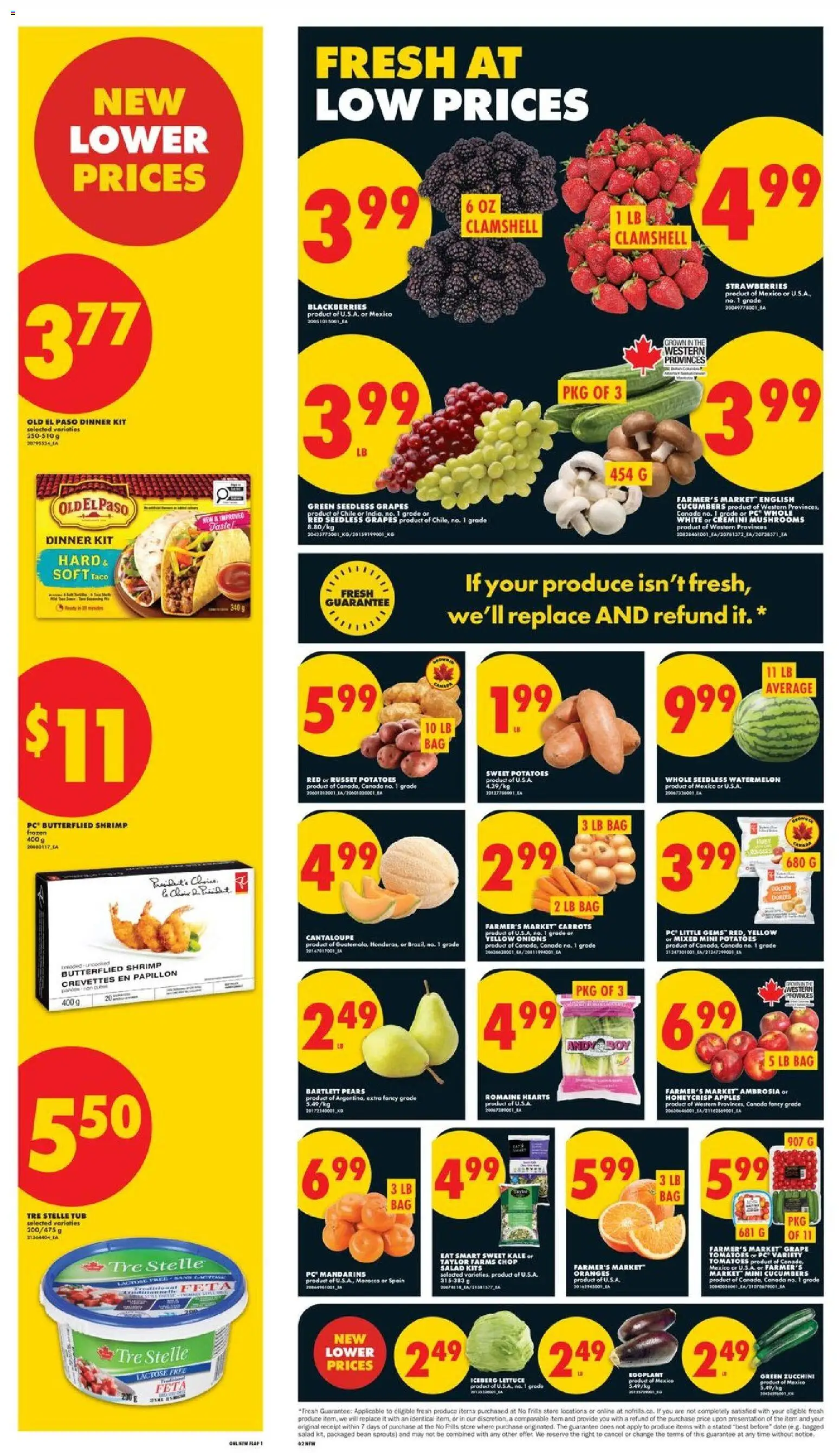 No Frills flyer valid from 30.04.2026 | Page: 2 | Products: Strawberries, Cucumbers, Bag, Tomatoes
